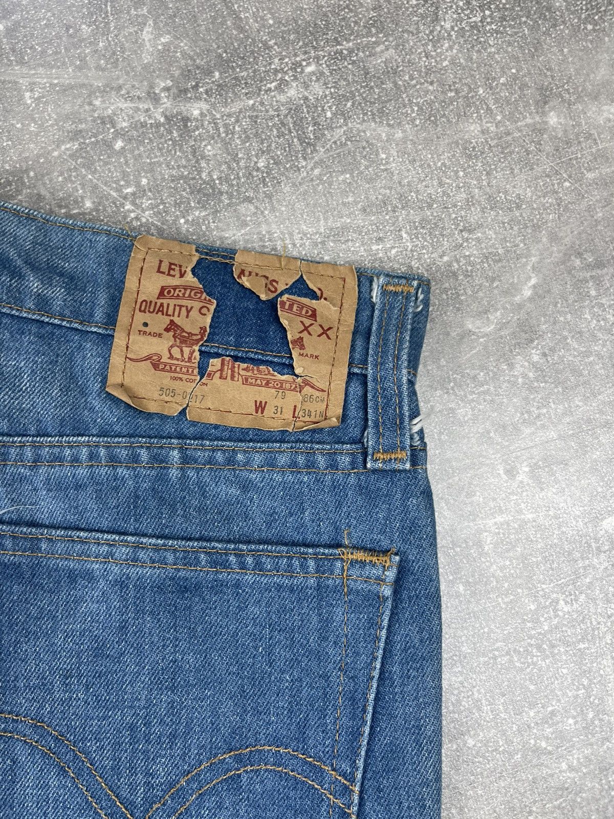 Levi's × Levi's Vintage Clothing × Vintage Levi’s 505 XX Vintage 90s Faded Jeans For Japanese Size US 31 - 5 Thumbnail