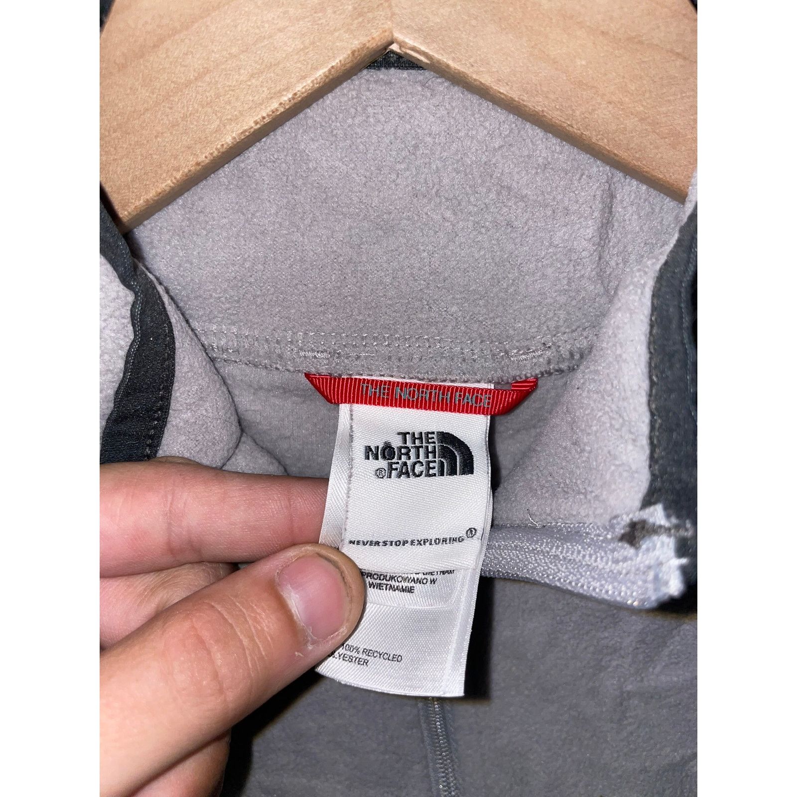 The North Face Womens The North Face Gray Fleece Jacket 1/2 Zip TNF M Size M / US 6-8 / IT 42-44 - 5 Thumbnail