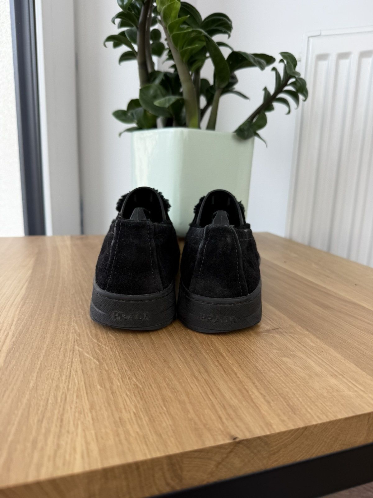 Prada × Vintage Prada Vintage Women’s Black Luxury Leather Shoes Sneakers Size US 6 / IT 36 - 5 Thumbnail