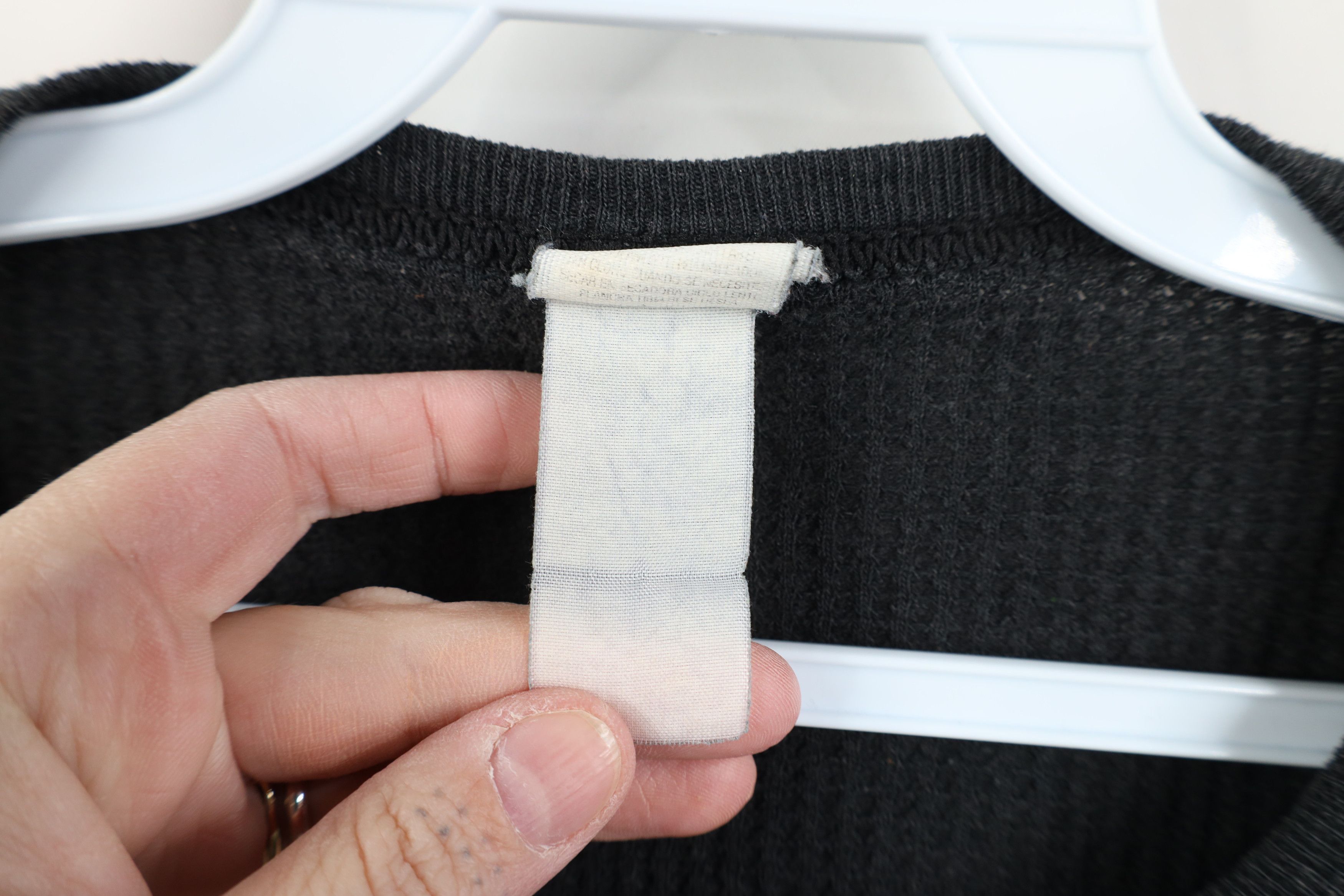 Vintage Vintage 90s Streetwear Thermal Waffle Knit T-Shirt Black Size US XL / EU 56 / 4 - 5 Thumbnail