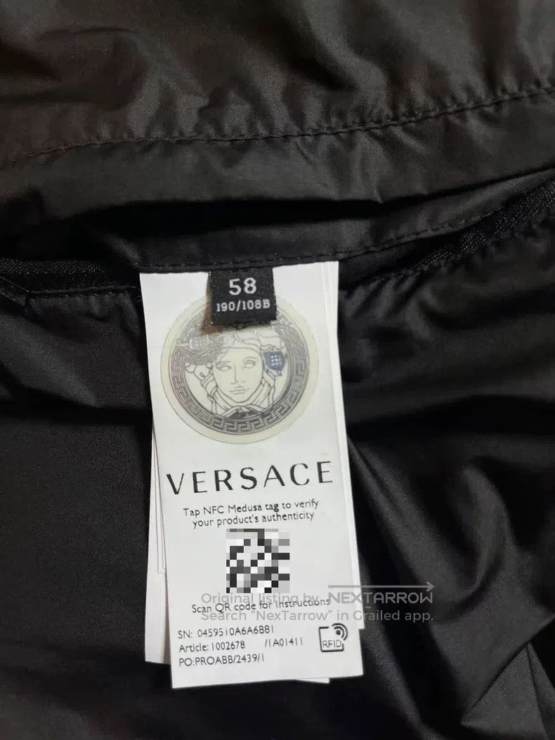 Versace Versace The black basket is full of printed down jackets Size US XXL / EU 58 / 5 - 7 Thumbnail