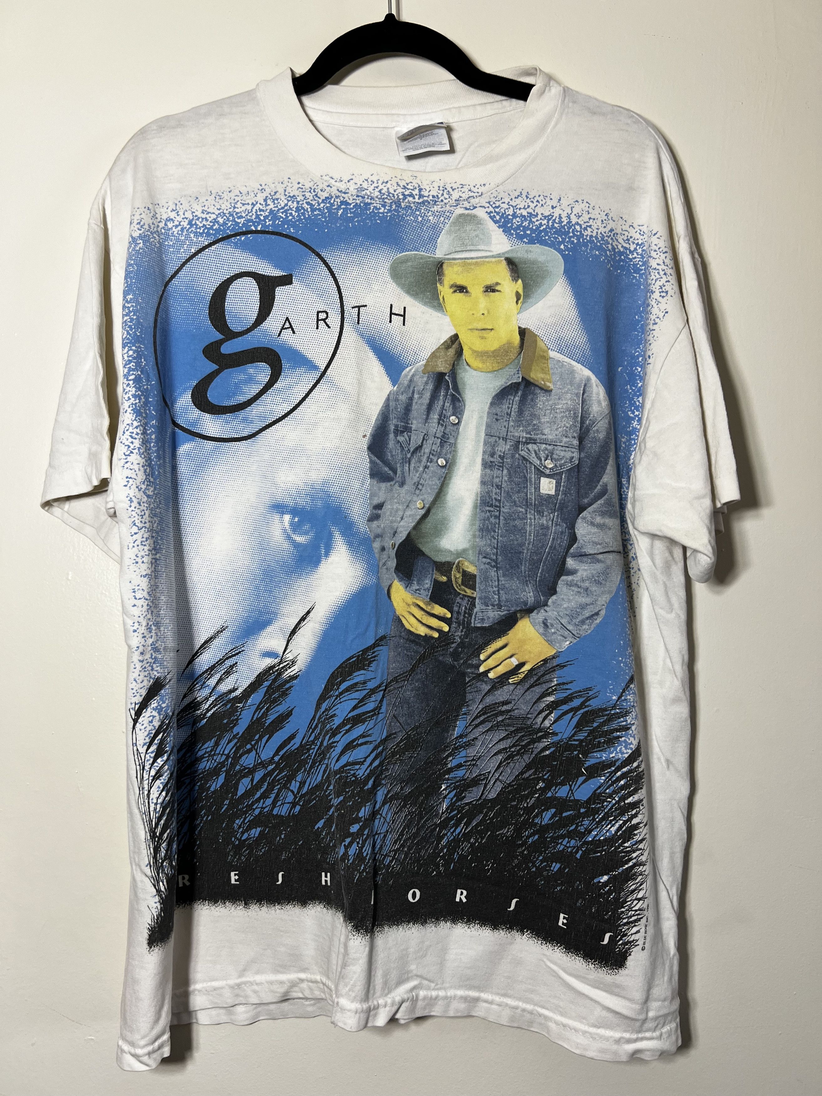 Vintage Vintage 1996 Garth Brooks World Tour Double Sided T-Shirt Size US L / EU 52-54 / 3 - 1 Thumbnail