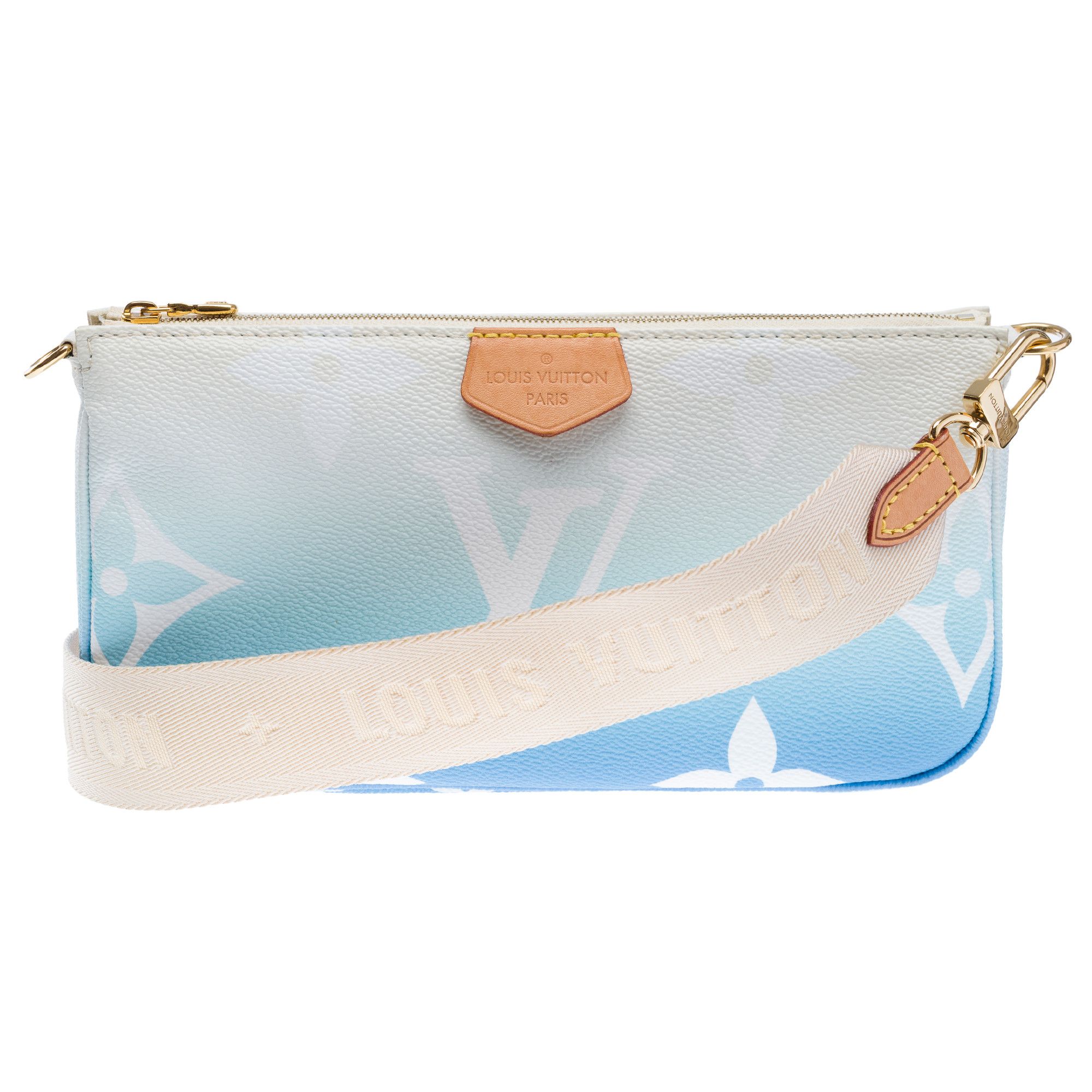 Louis Vuitton LOUIS VUITTON strap bag in Blue Canvas Size ONE SIZE - 4 Thumbnail