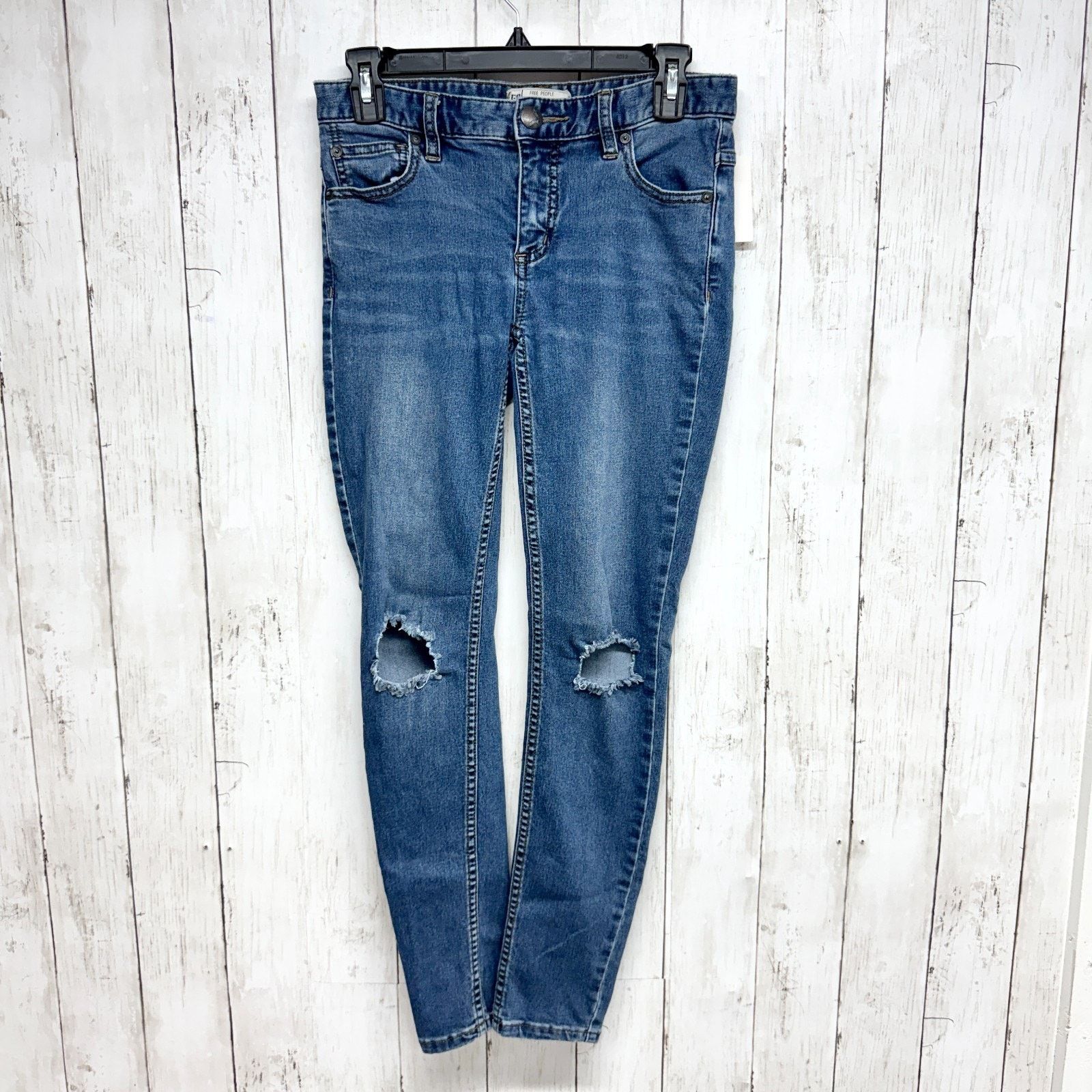 Free People Free People Pants Size 26 High Rise Denim Skinny Jeans Size 29" - 1 Thumbnail