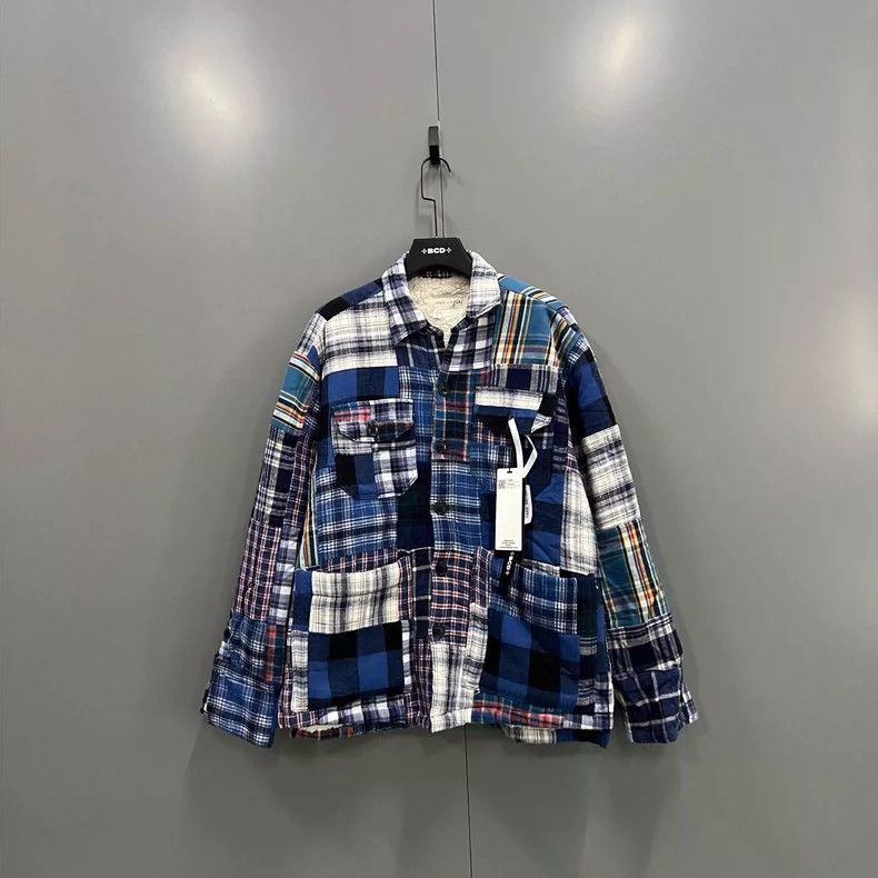 Greg Lauren greg lauren Plaid spliced lamb wool jacket 2506-Nextarrow Size US M / EU 48-50 / 2 - 1 Thumbnail