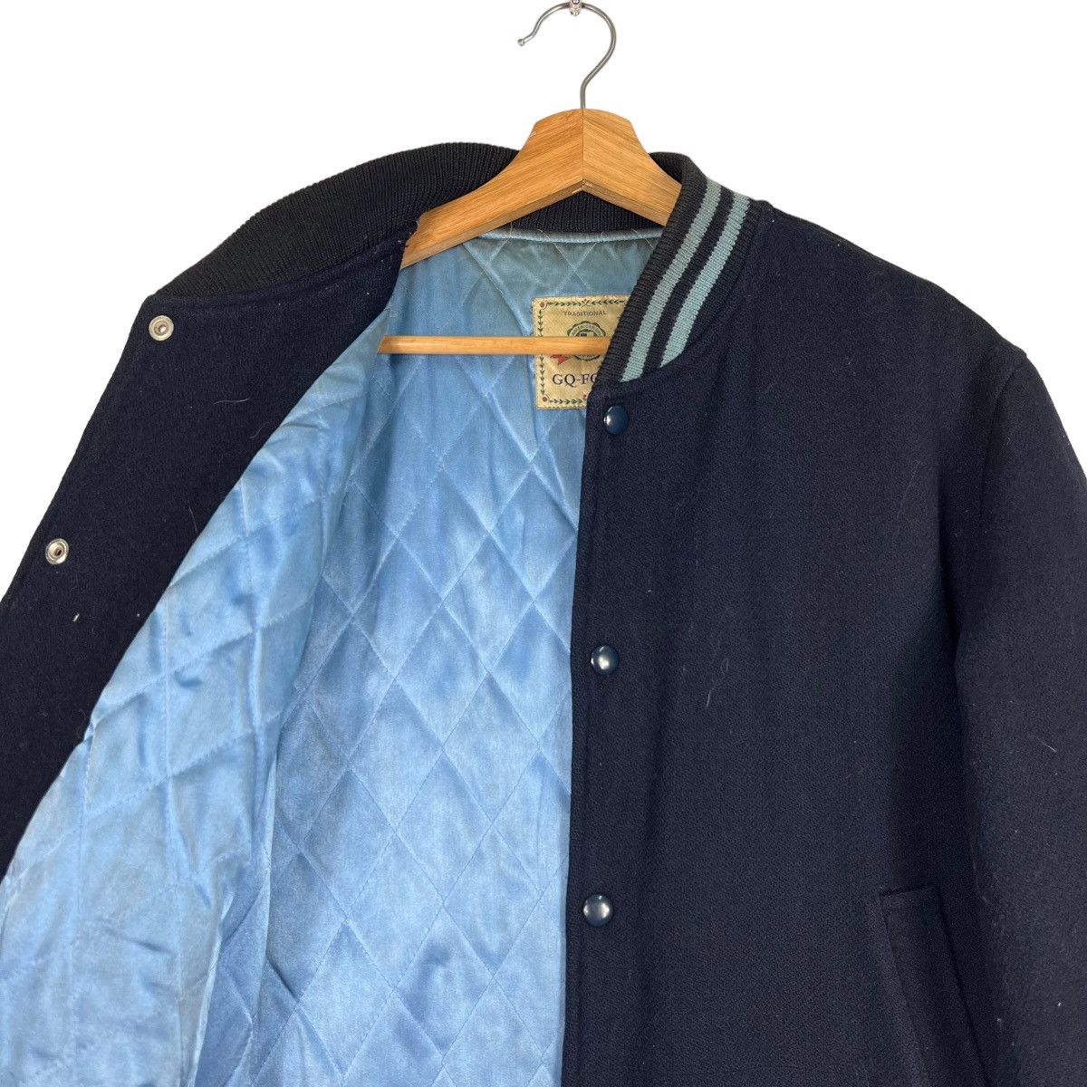 Japanese Brand 🔥 VINTAGE GQ FORD VARSITY BOMBER JACKET Size US L / EU 52-54 / 3 - 9 Thumbnail
