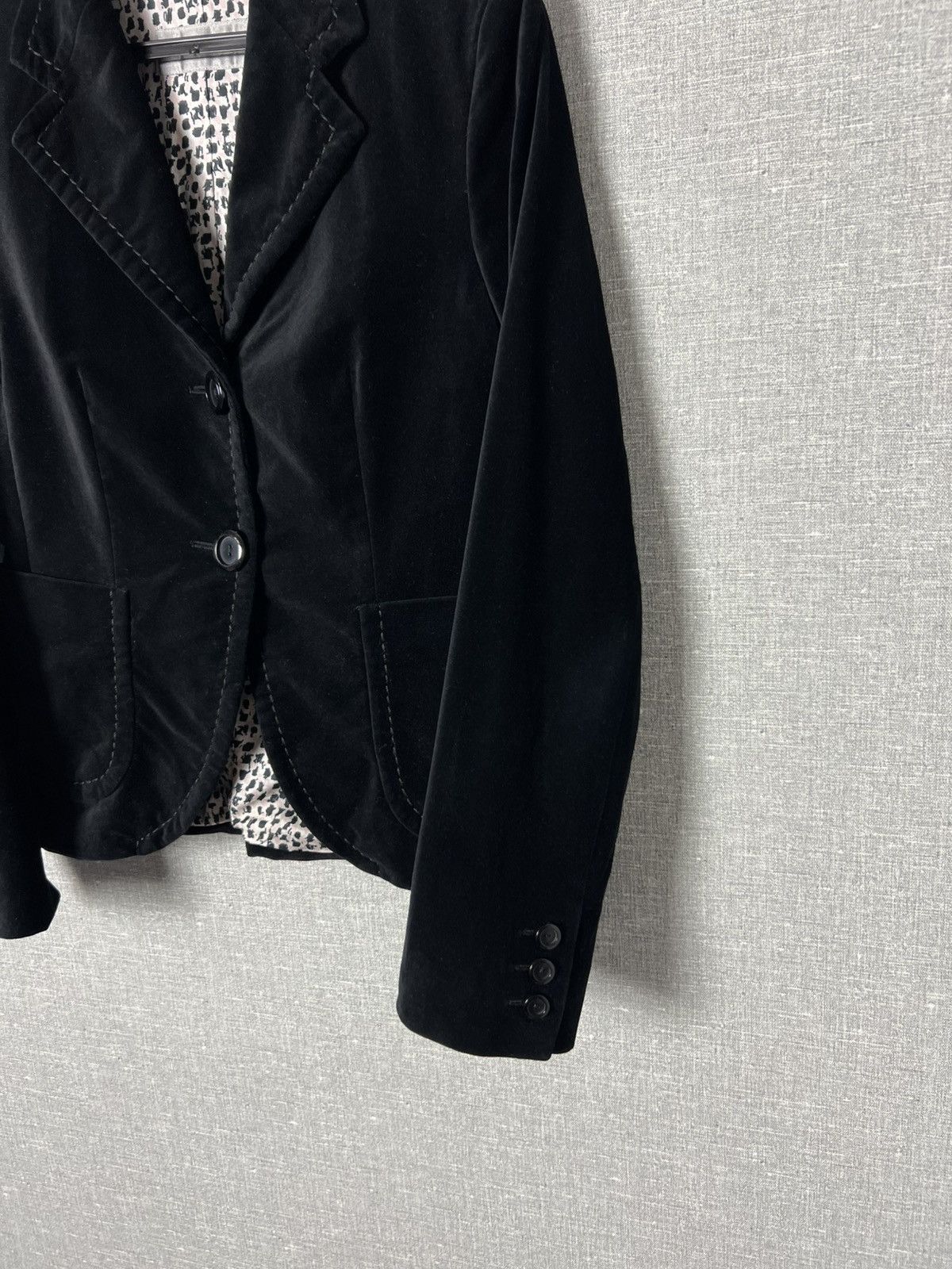 Max Mara Max Mara Black Velour Blazer Jacket Size US4 Size S / US 4 / IT 40 - 8 Thumbnail