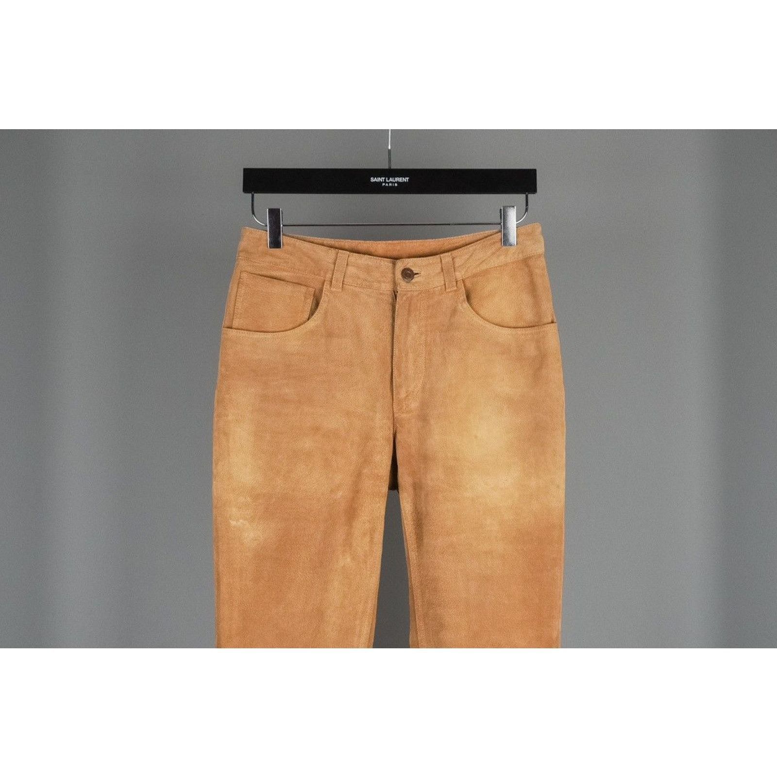 Levi's Vintage levis strauss bootcut real suede leather brown pants Size US 28 / EU 44 - 2 Thumbnail