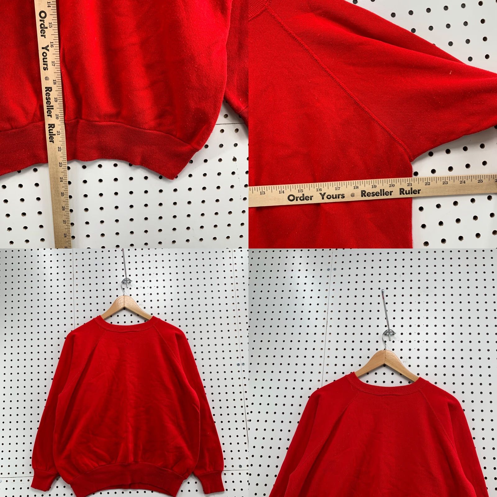 Vintage VINTAGE Reeves Sweatshirt Crew Neck Red Adult Small 21X23 80s Pullover Mens Size US S / EU 44-46 / 1 - 8 Thumbnail