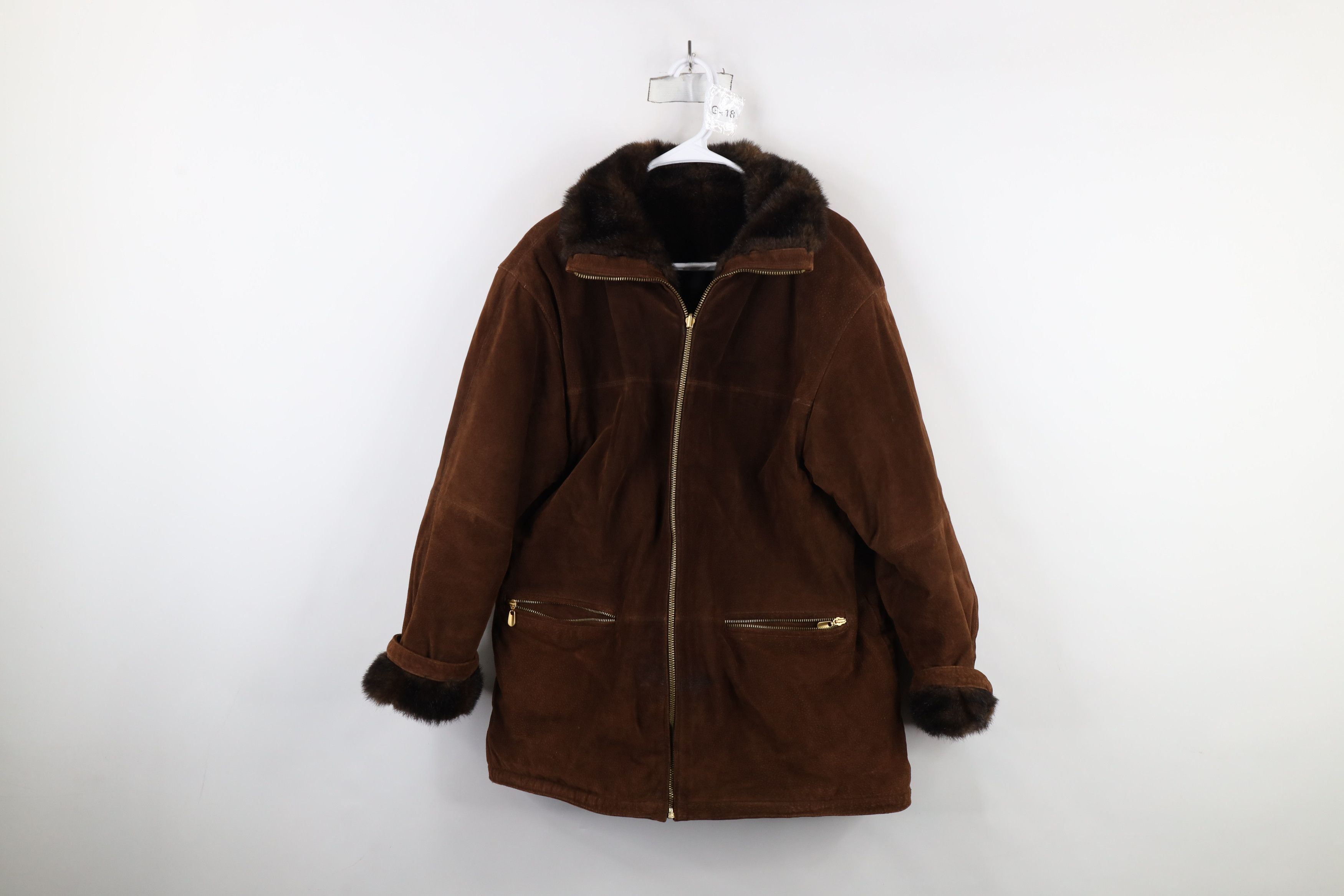 Vintage Vintage 90s Streetwear Reversible Faux Fur Pennylane Jacket Size L / US 10 / IT 46 - 1 Thumbnail
