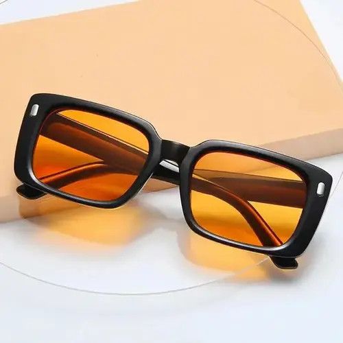 Electric Visual × Jewelry Black Square Sunglasses Retro Punk Archive Vibe Jewelry Art Size ONE SIZE - 2 Thumbnail