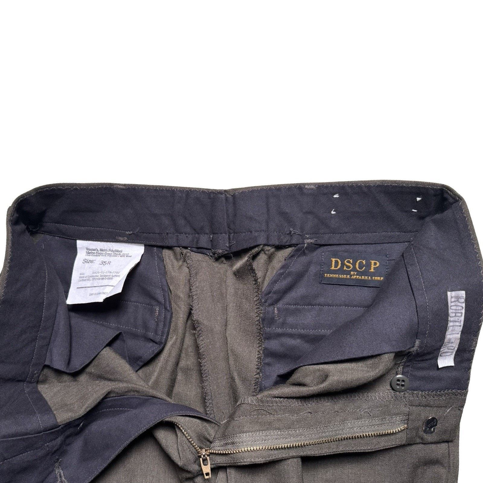 Other USMC Marine Corps Trousers Pants 32 X 28 Green Poly Wool Size US 32 / EU 48 - 3 Thumbnail