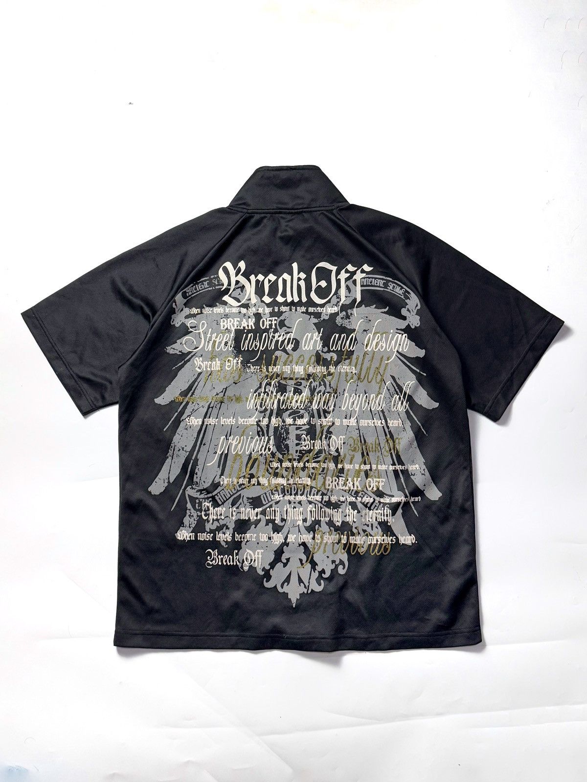 If Six Was Nine × Japanese Brand × Le Grande Bleu (L.G.B.) Tribal Japanese Poem Breakoff Tracksuit Zipper Tees Size US L / EU 52-54 / 3 - 2 Thumbnail
