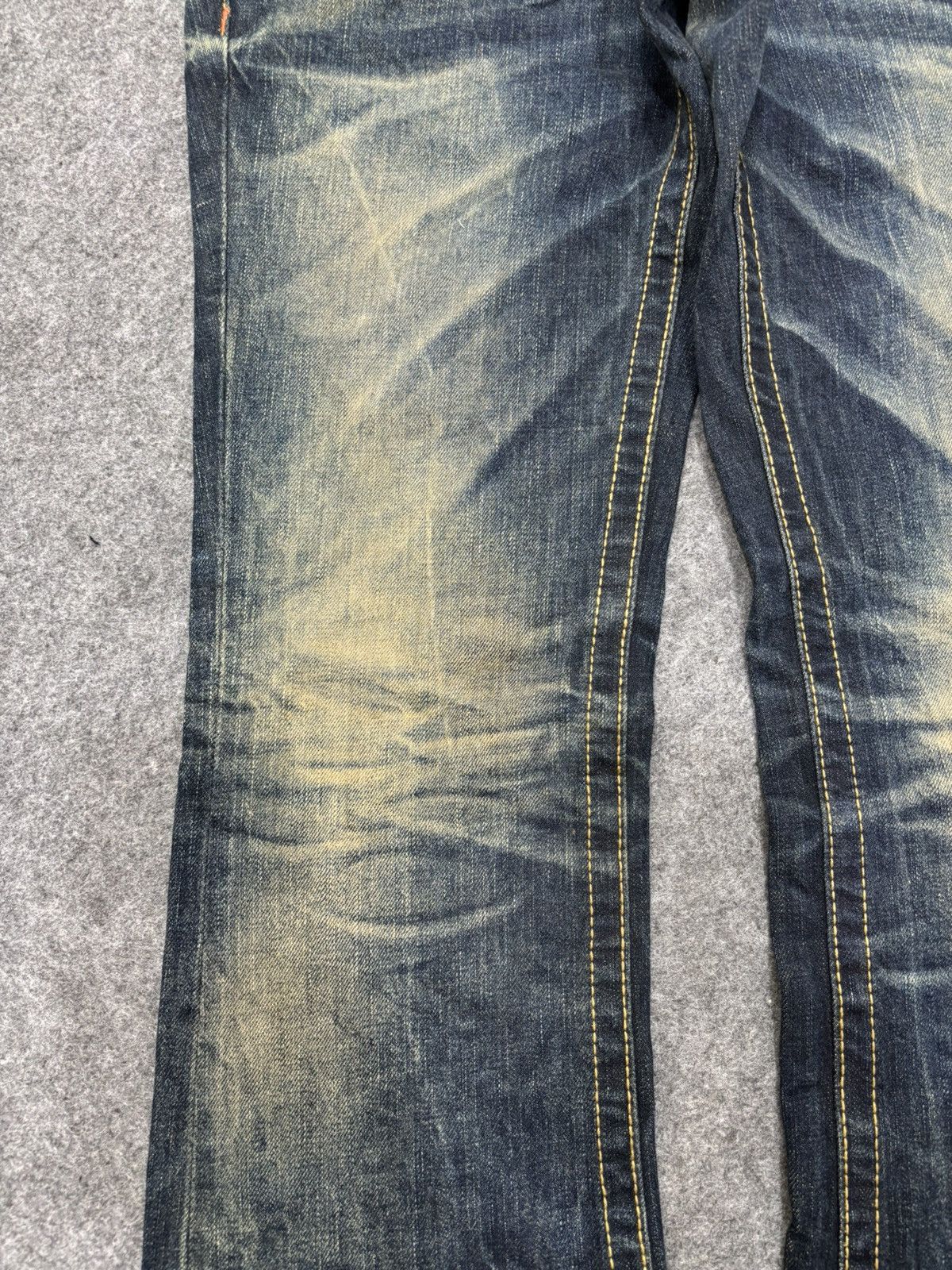 Seditionaries 💥Flare💥Lolita Mud Stone Wash Style Flare Spiky Denim F648 Size US 32 / EU 48 - 6 Thumbnail