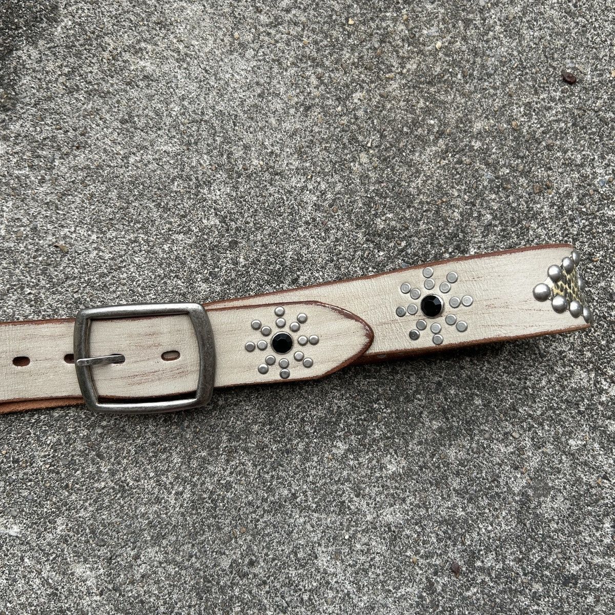 Kapital Vintage studded leather belt (Kapital Style) Size ONE SIZE - 6 Thumbnail