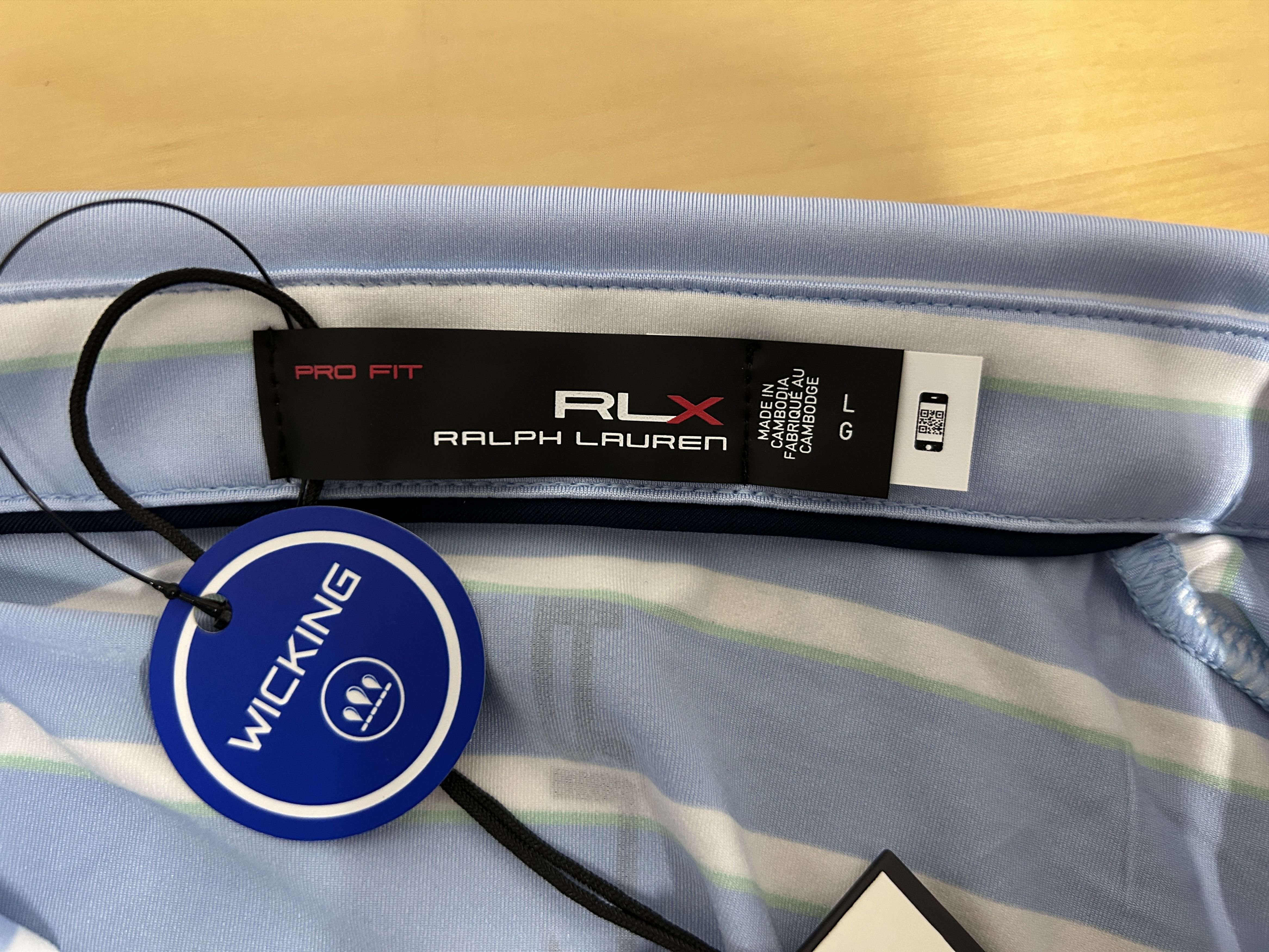 RLX Ralph Lauren × Ralph Lauren Golf Polo Shirt Striped Large Size US L / EU 52-54 / 3 - 4 Thumbnail