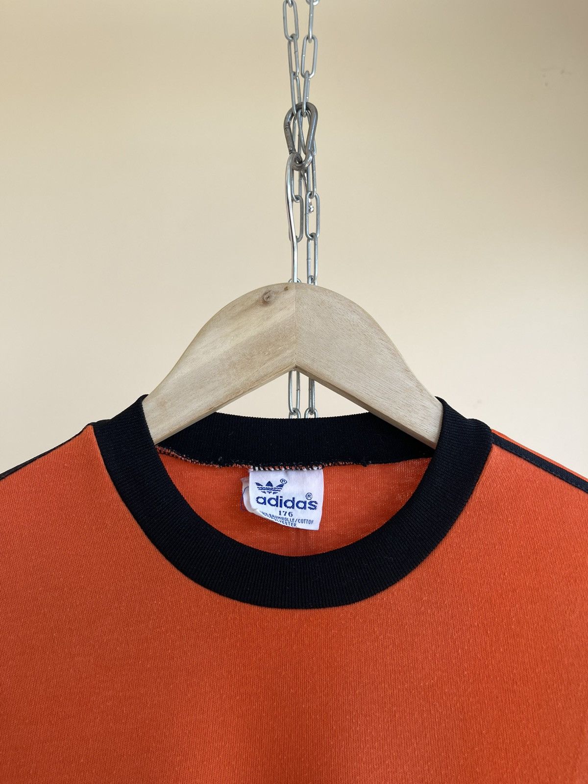 Adidas Adidas Trefoil Logo 3-Stripes Tape Ringer Jersey Vintage 70s Size US XXS / EU 40 - 3 Thumbnail