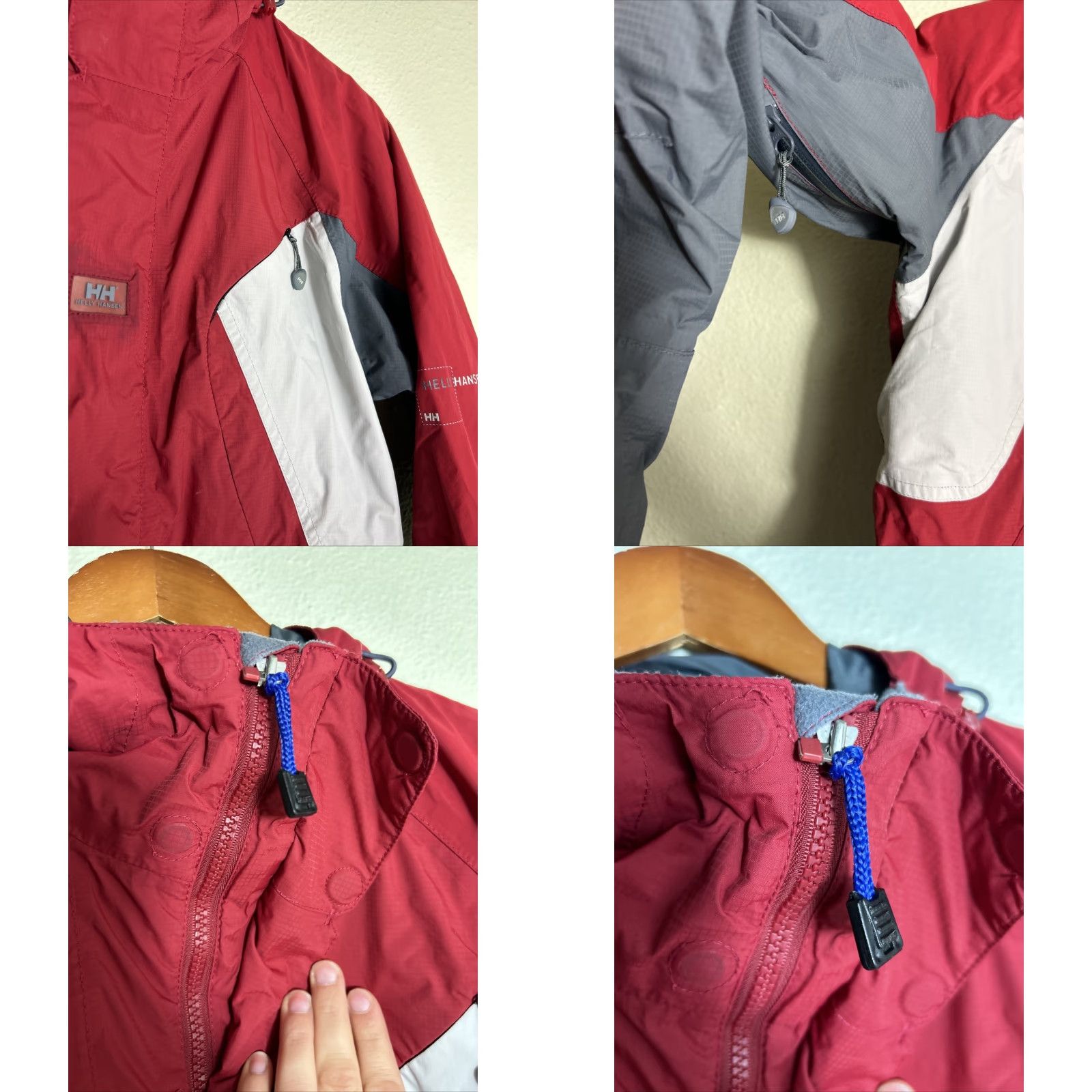 Helly Hansen VINTAGE Helly Hansen Women's Red Helly Tech XP Jacket Ski Full Zip Hooded Zip-Sleeve Winter Size S / US 4 / IT 40 - 9 Thumbnail