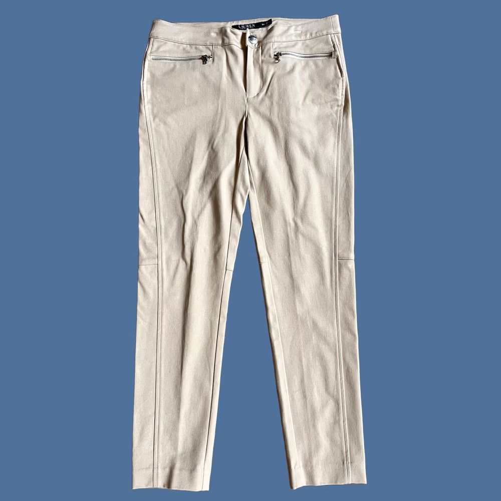 Ralph Lauren Lauren Ralph Lauren Crop Pants Chino Women's 6P Petite Tan Beig e? Size 28" / US 6 / IT 42 - 1 Thumbnail