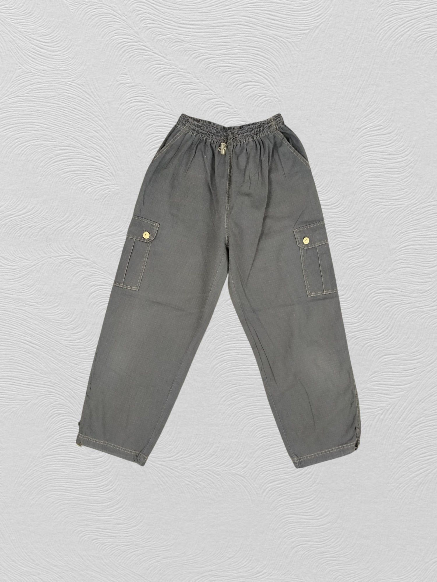 Japanese Brand Elastic Waist Japanese Brand Cargo Pocket Pants -CP115 Size US 26 / EU 42 - 1 Thumbnail