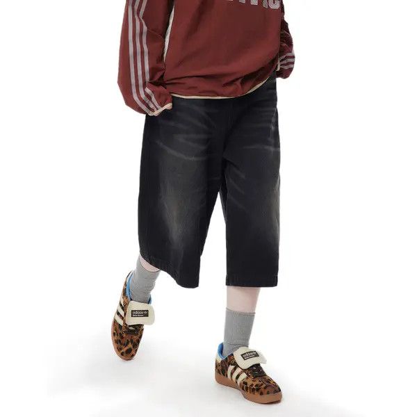 Japanese Brand VIBE Men's loose straight cargo contrast denim shorts Size US 32 / EU 48 - 6 Thumbnail