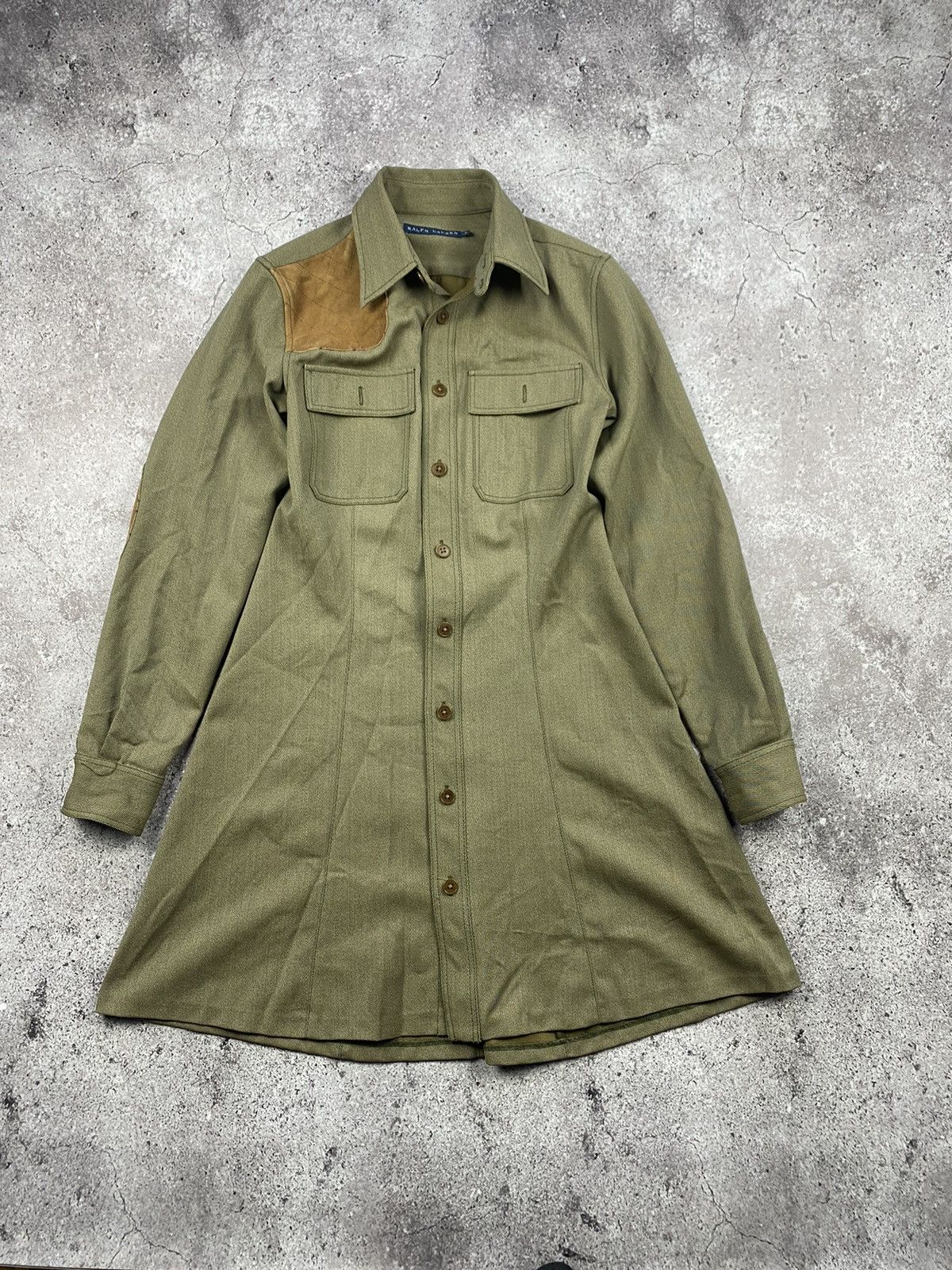Designer × Polo Ralph Lauren × Ralph Lauren Polo Ralph Lauren Suede Trench Goat Suede/Wool Brown Coat Size M / US 6-8 / IT 42-44 - 1 Thumbnail