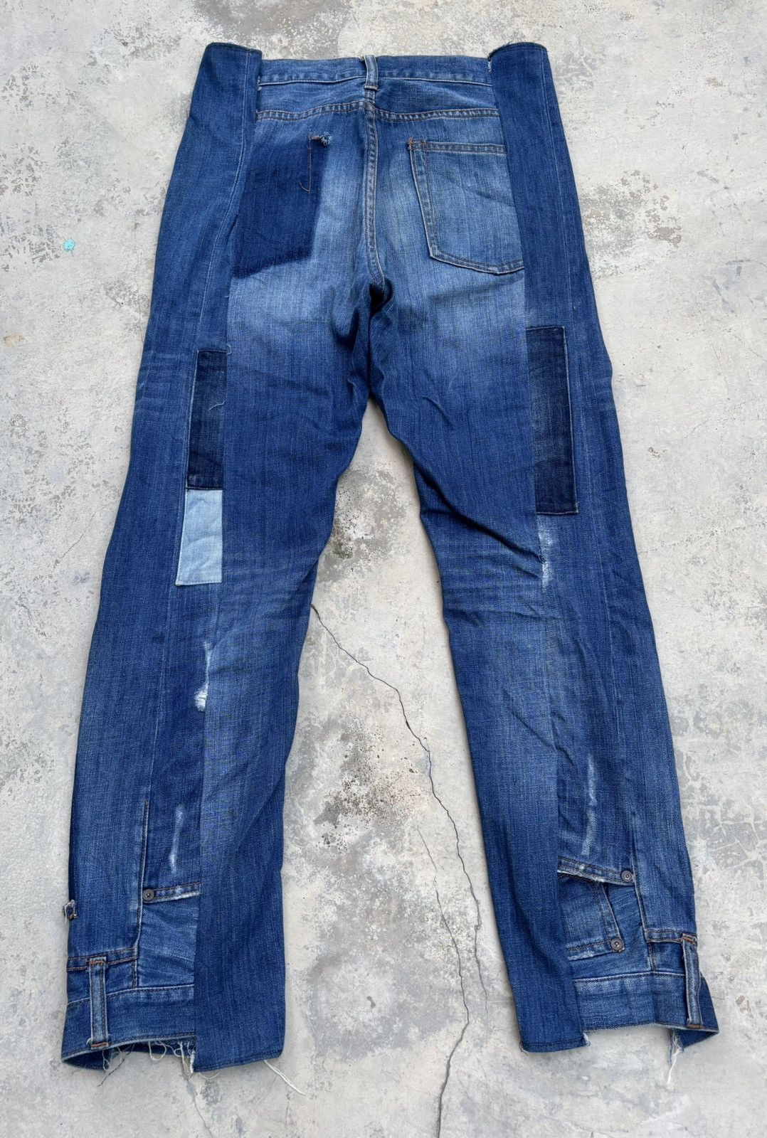 Comme des Garcons Global Work Rework Patchwork Reconstructed Jeans Size US 30 / EU 46 - 2 Thumbnail