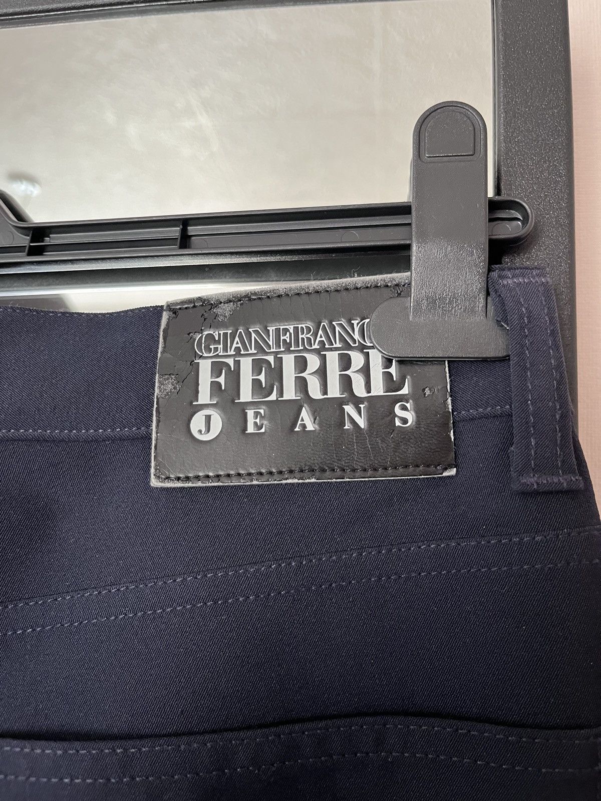 Gianfranco Ferre 90s Gianfranco Ferre Wide Leg Boot Cut Nylon Pants Y2K 2000s Size US 36 / EU 52 - 5 Thumbnail