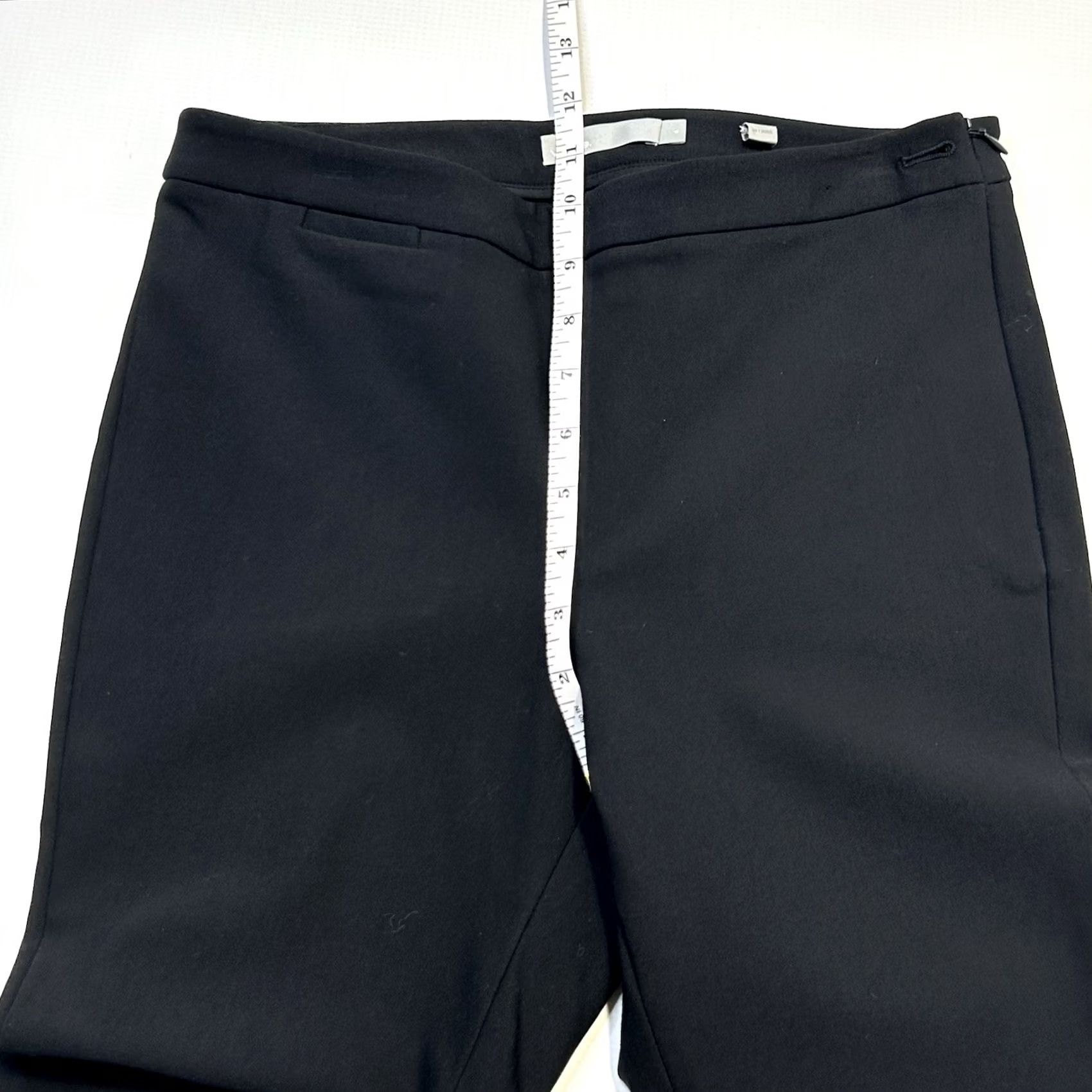 Vince Vince Dress Pants Womens Size 6 Side Zip Black Cotton Nylon Blend Pockets Size 28" / US 6 / IT 42 - 7 Thumbnail