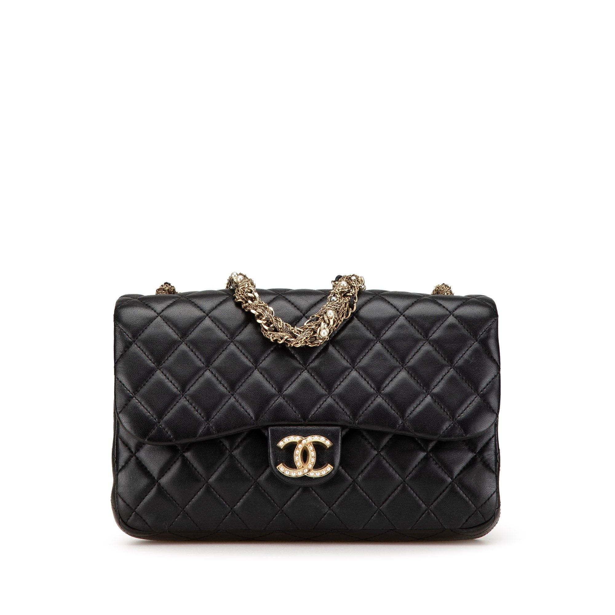 Chanel Chanel Medium Quilted Lambskin Westminster Pearl Flap Black Size ONE SIZE - 1 Thumbnail
