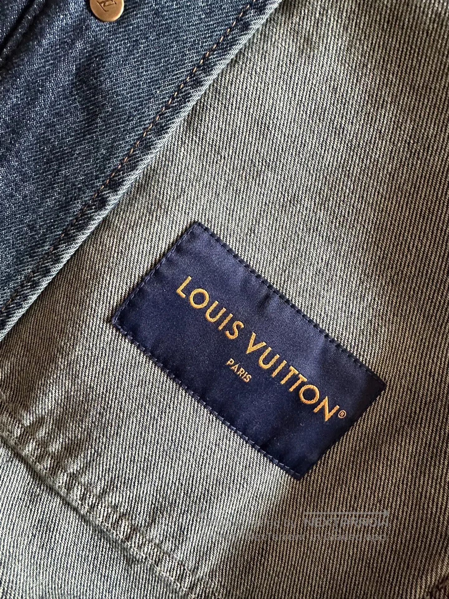 Louis Vuitton Louis Vuitton Woodcut Logo Denim Jacket. Size US L / EU 52-54 / 3 - 5 Thumbnail