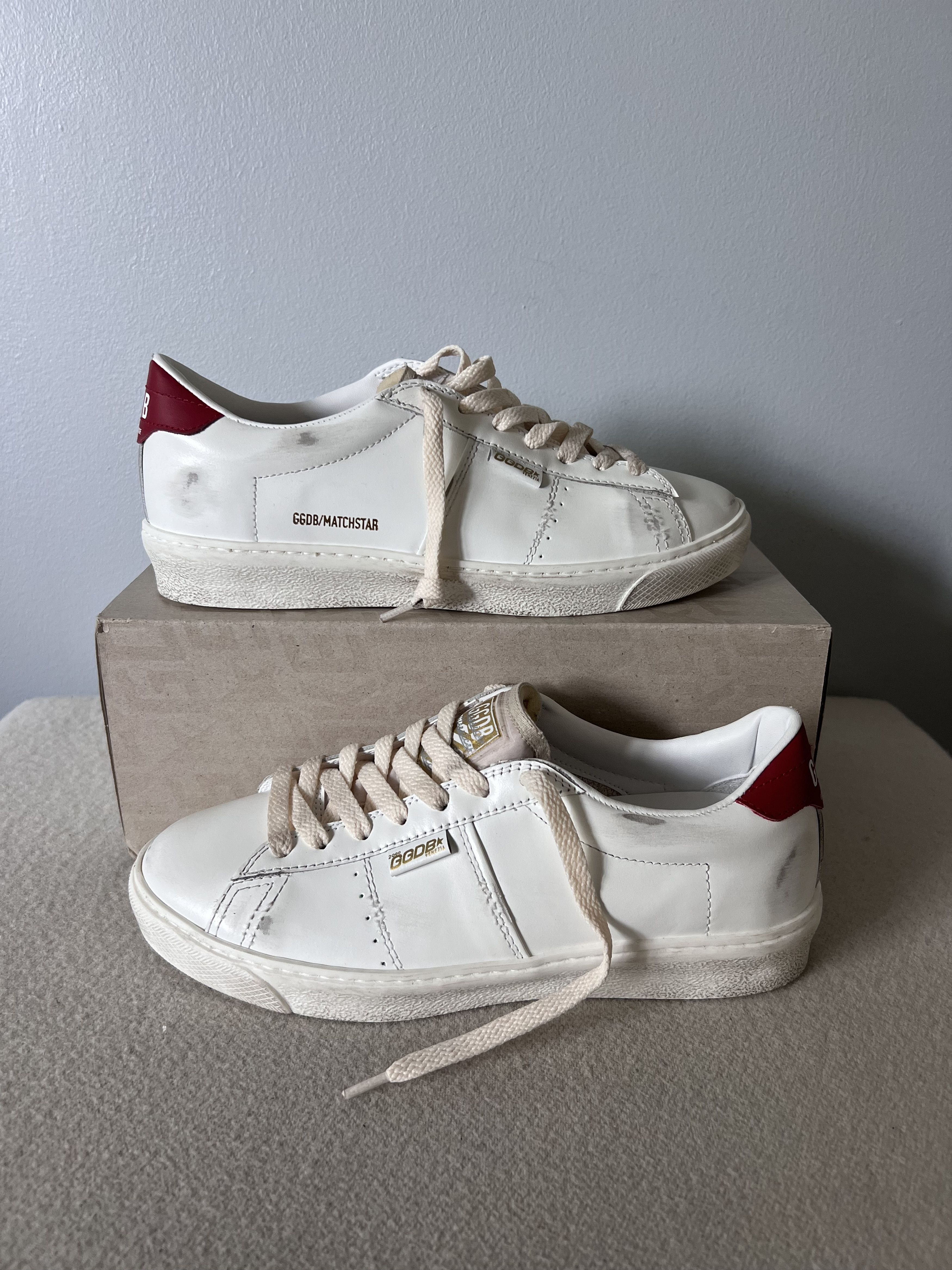Golden Goose Golden Goose Matchstar in White Leather Size US 8 / IT 38 - 2 Thumbnail