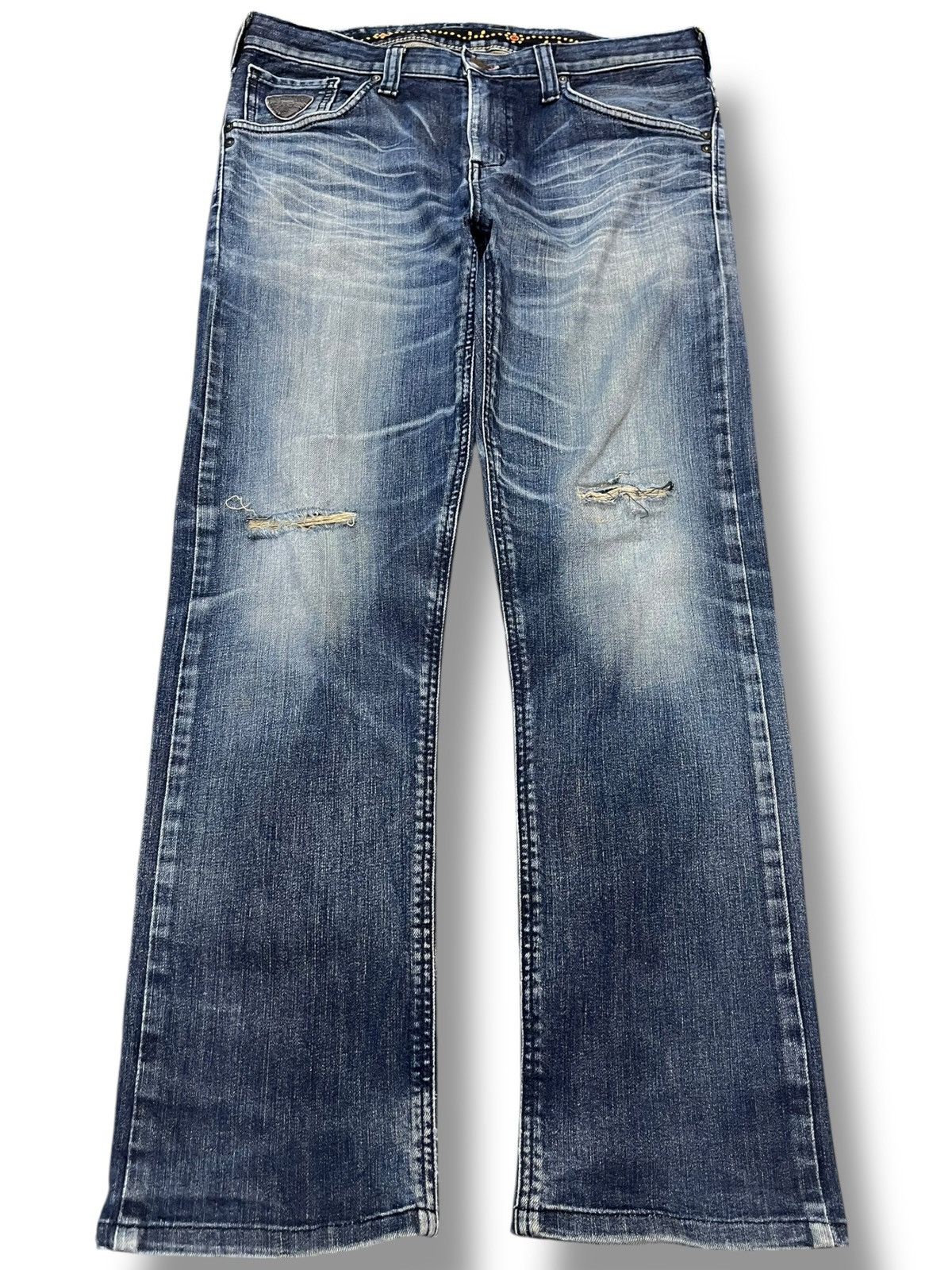 Edwin Vintage Edwin Exclusive Vintage Arrowline Zipper Denim Size US 33 - 1 Thumbnail