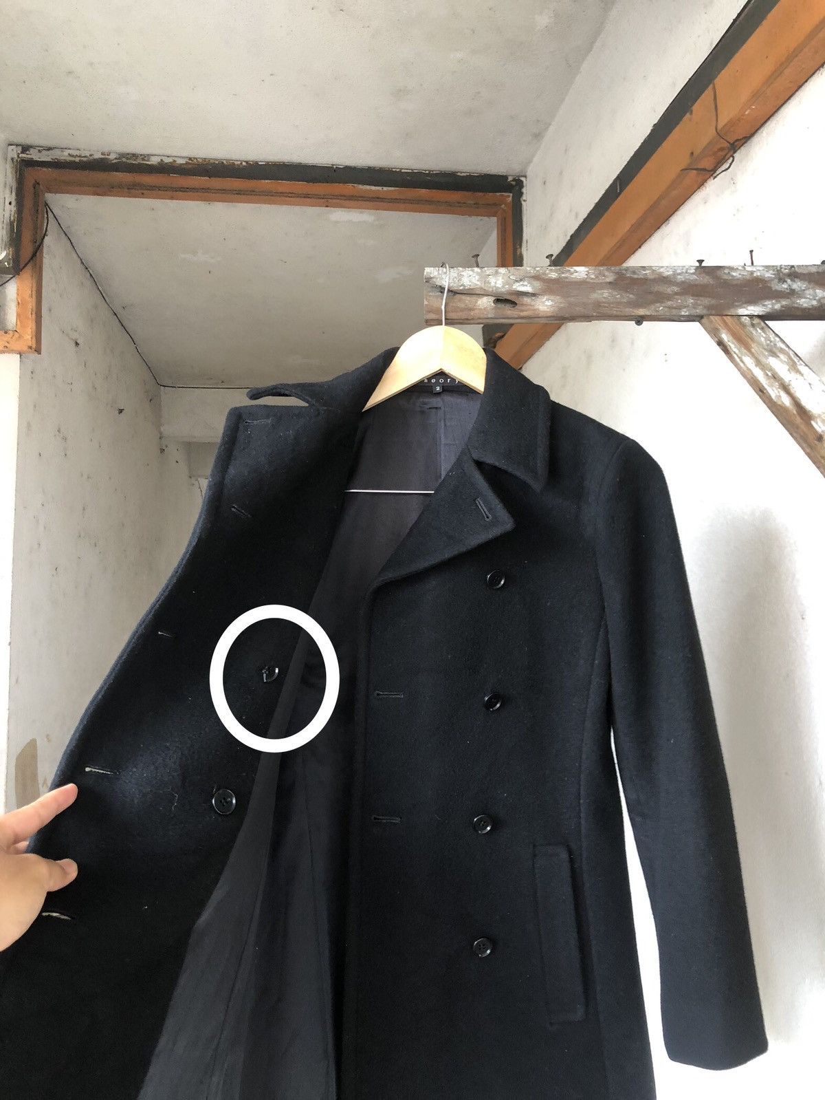 Theory 🏴 Theory Wool Blend Double Breasted Peacoat Size XS / US 0-2 / IT 36-38 - 11 Thumbnail