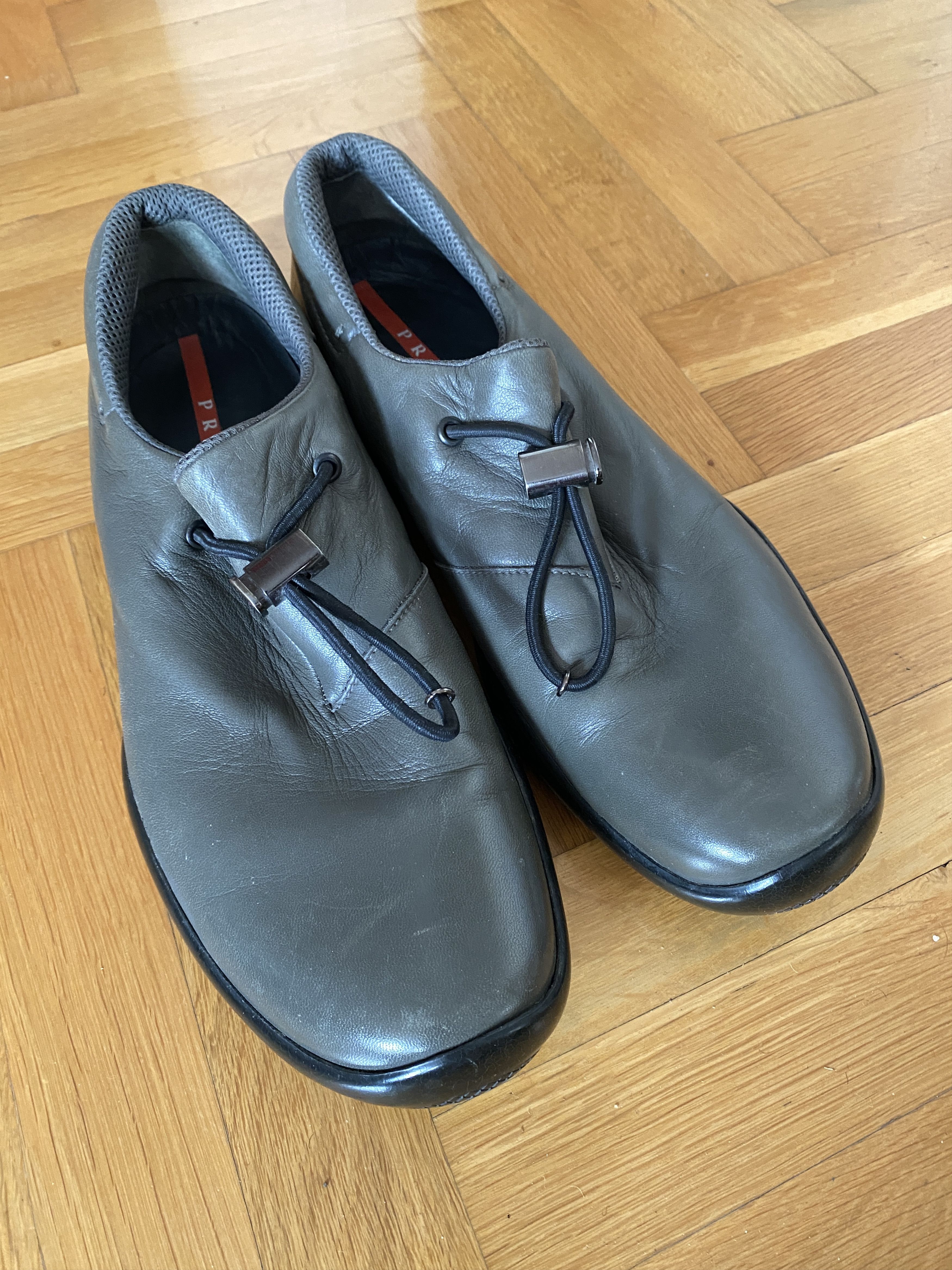 Prada Vintage Prada Leather Shoes Size US 11 / EU 44 - 2 Thumbnail