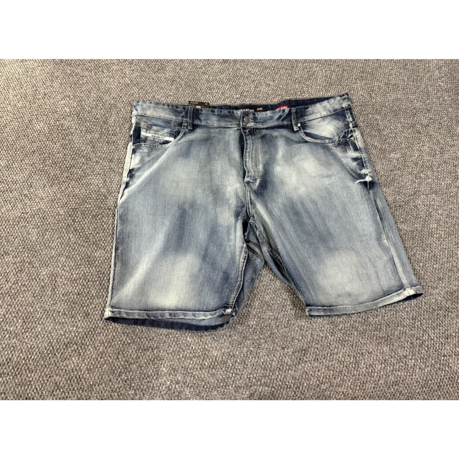 Ecko Unltd. Ecko Unltd. Shorts Mens 48 Blue Relaxed Fit Denim Vintage HipHop Casual 5-Pocket Zipper Broken Origin China Regular Size Size US 32 / EU 48 - 2 Thumbnail