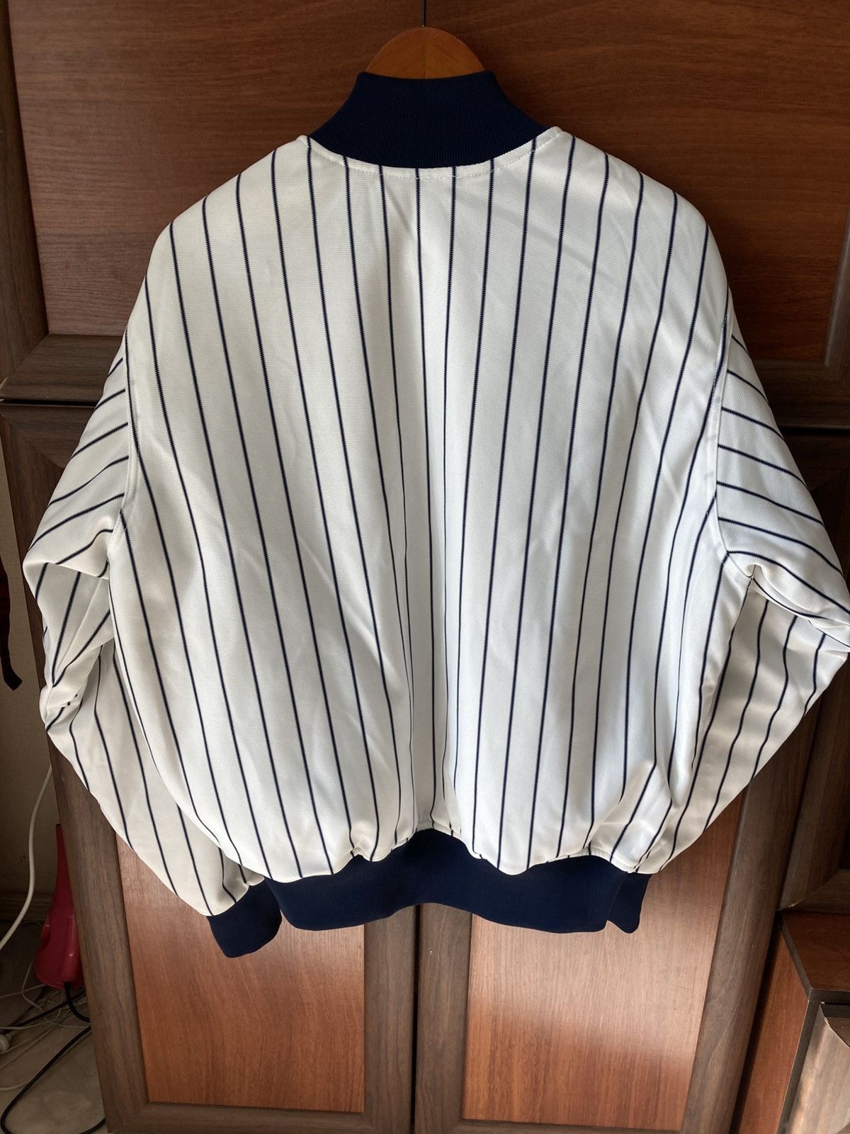 New York Yankees Vintage Felco New York Yankees Quilt Lined Pinstripe Jacket Size US XL / EU 56 / 4 - 5 Thumbnail