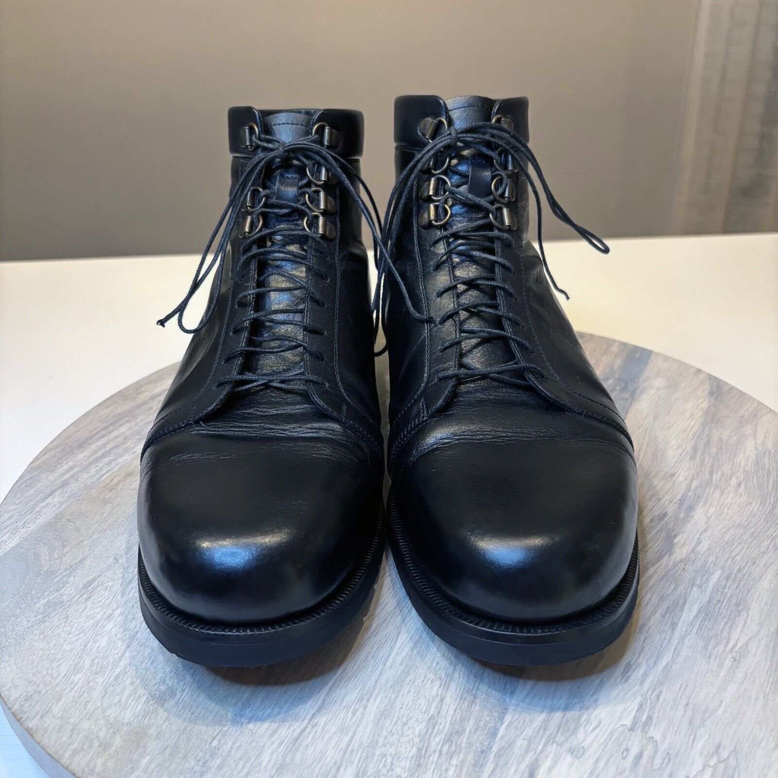 John Moore Oliver Moore Handmade Black Fine Leather Boots US Size 10 Size US 10 / EU 43 - 4 Thumbnail