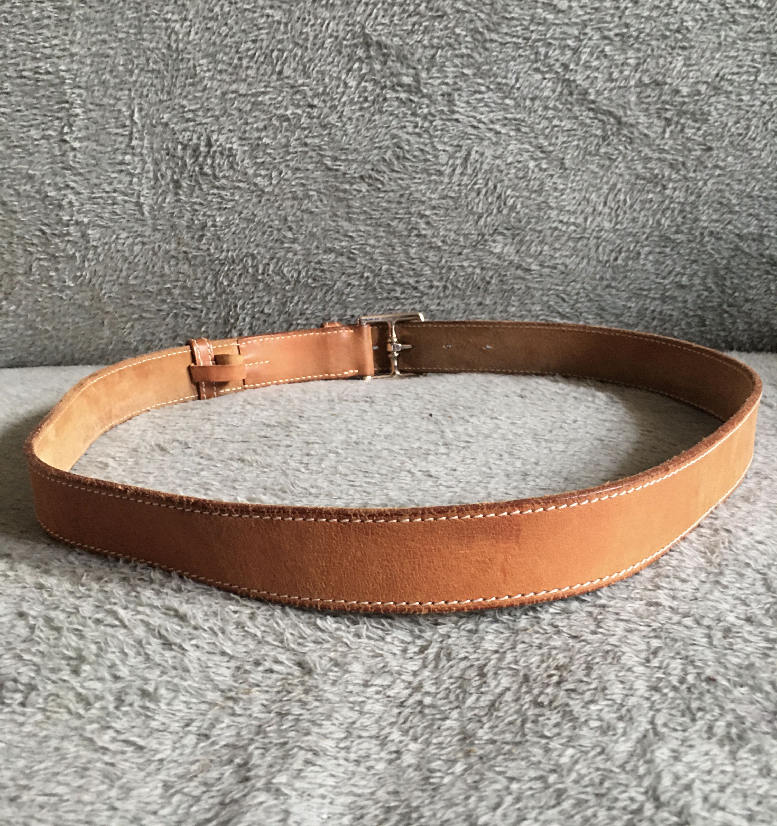 Hermes Hermes Etriviere Leather Belt Vintage 2000s Size 95 Size ONE SIZE - 7 Thumbnail
