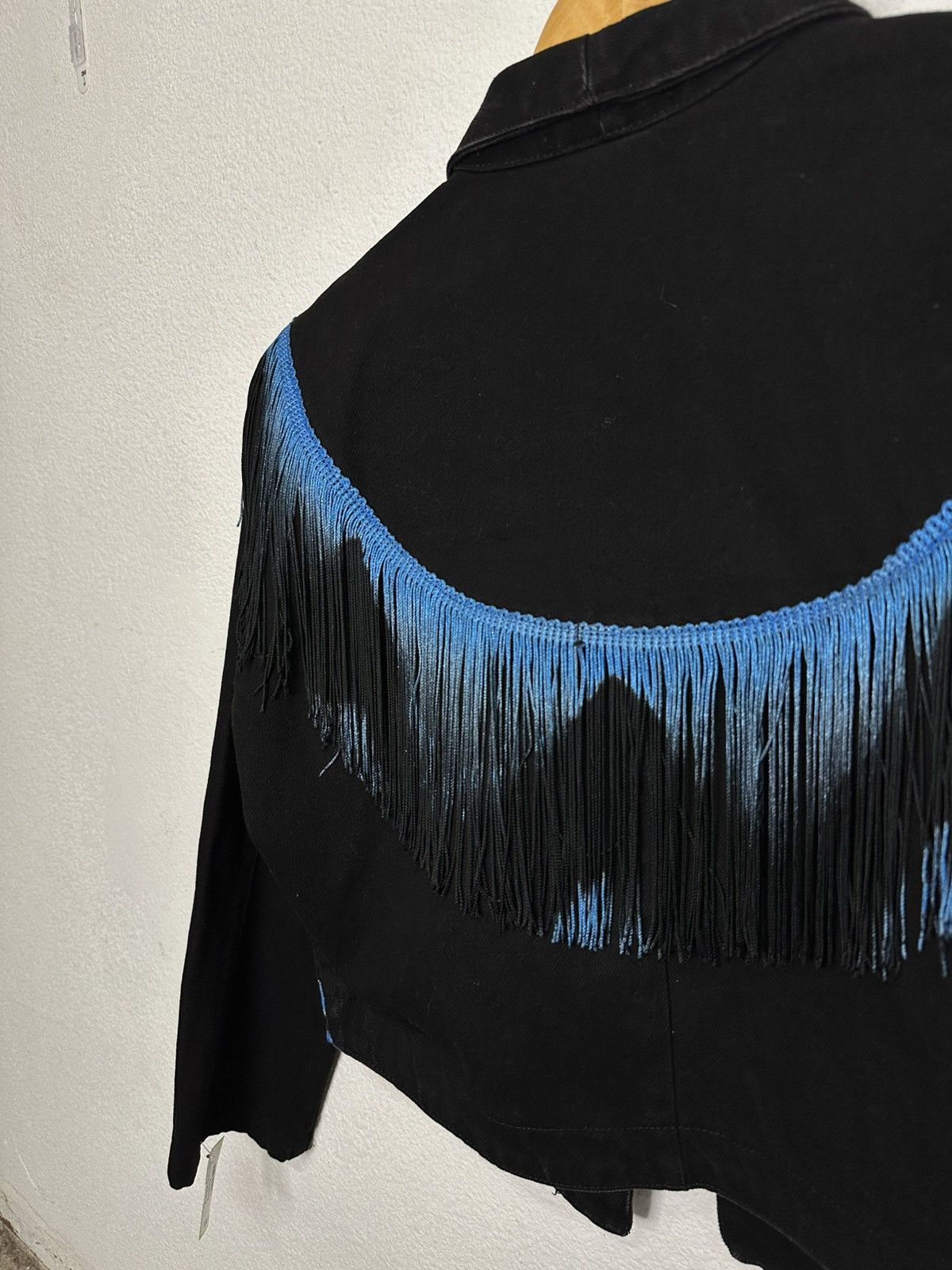 Vintage Western cowgirl black and blue jacket Size S / US 4 / IT 40 - 6 Thumbnail