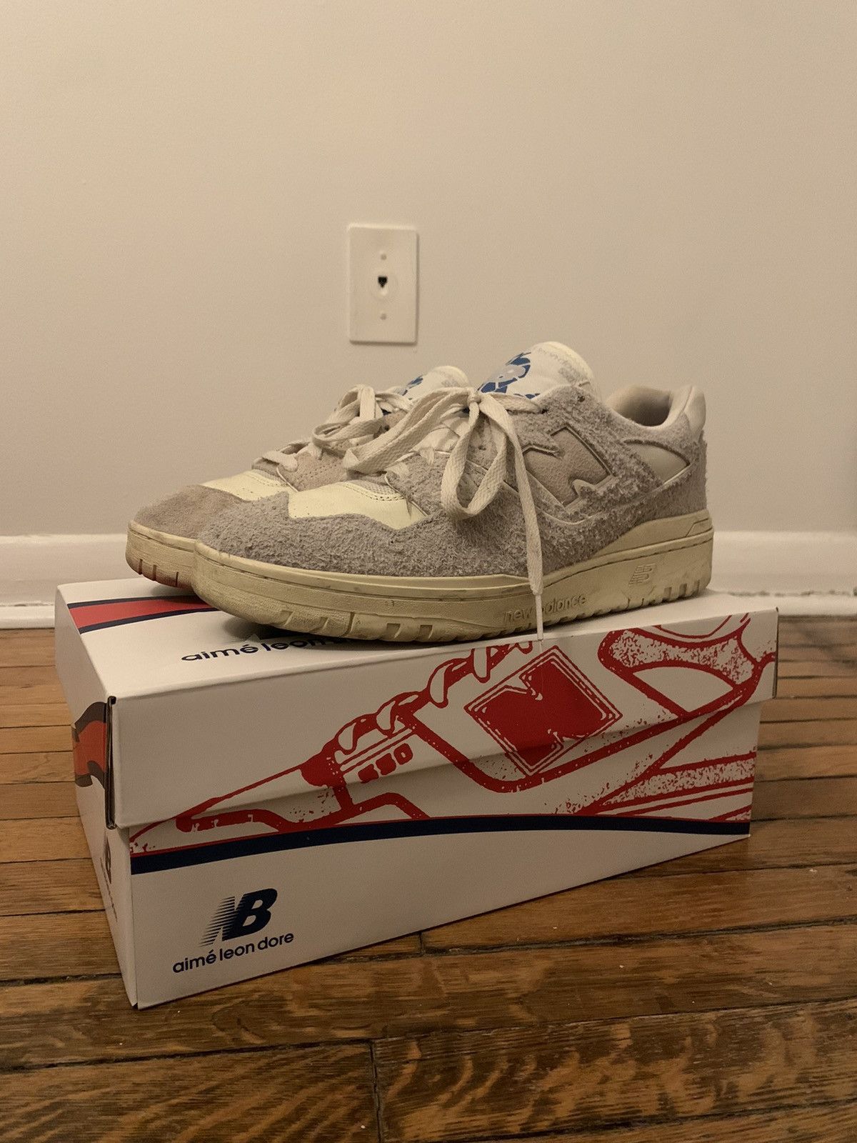 Aime Leon Dore × New Balance ALD / NB P550 Basketball Oxfords Size US 9.5 / EU 42-43 - 1 Thumbnail