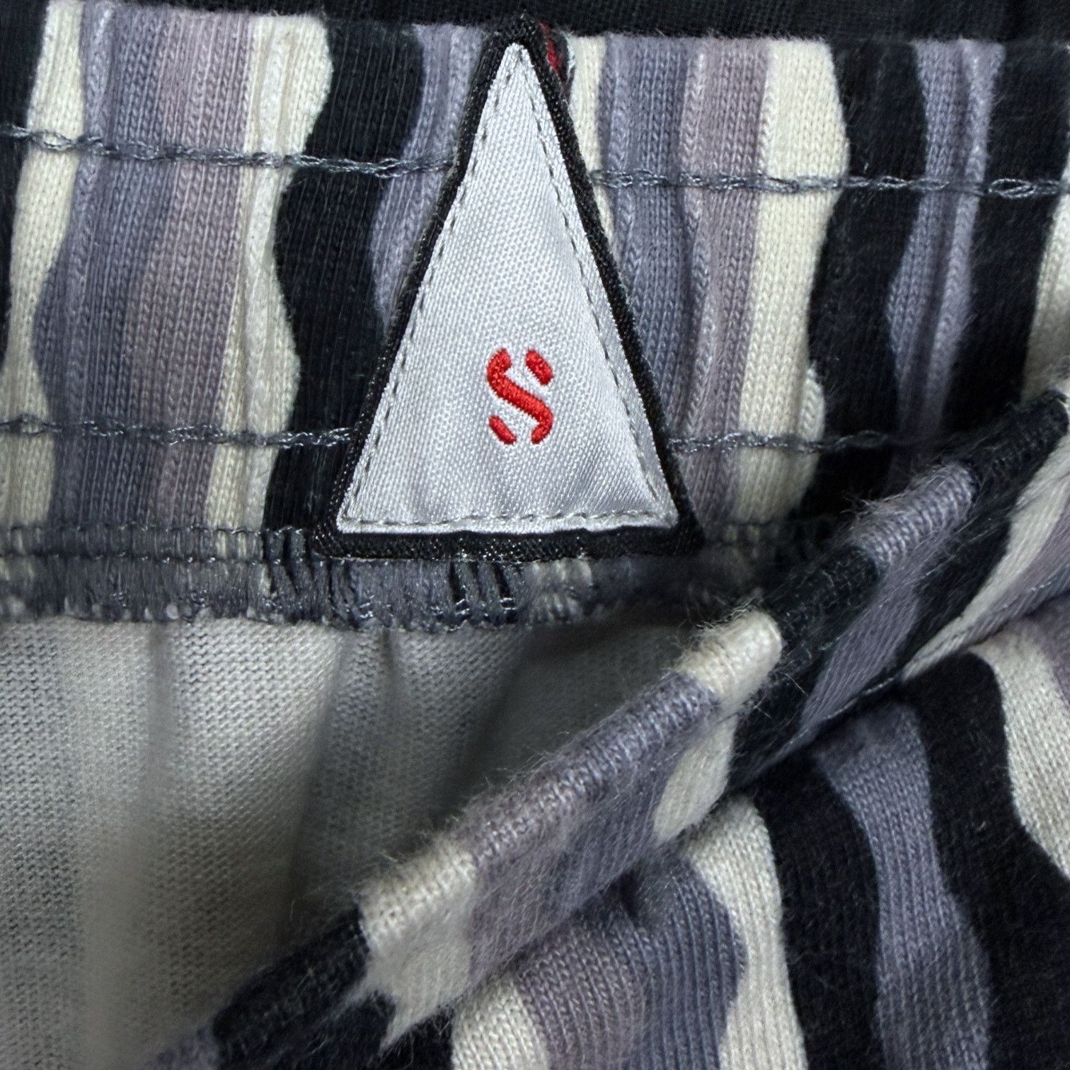 Original Paperbacks Original Paperbacks Men's S Blue Gray Striped Elastic Shorts Size US 28 / EU 44 - 4 Thumbnail