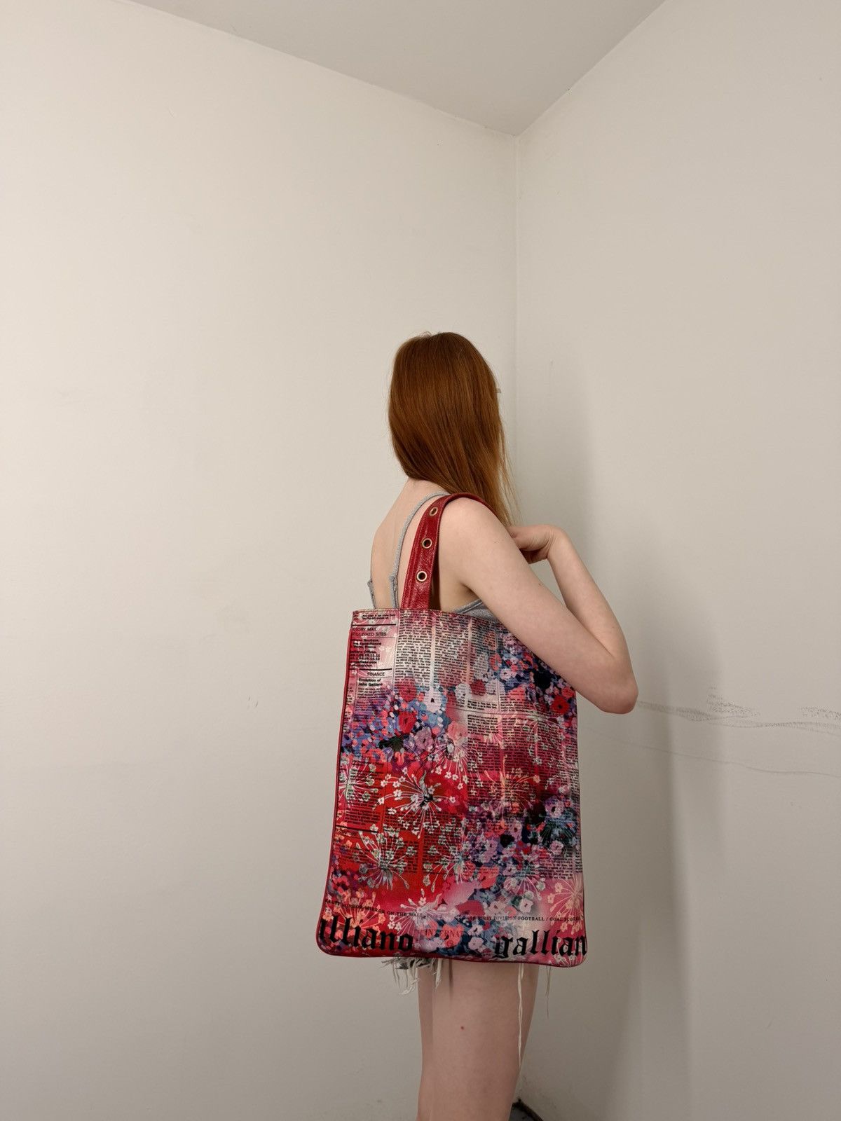 John Galliano John Galliano 2010 Gazette Tote Bag | Grailed