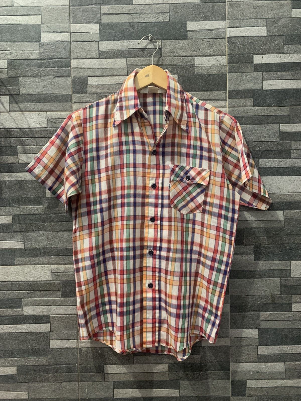 Levi's Vintage Clothing Vintage 70's LEVI'S Plaid Shirt Size US S / EU 44-46 / 1 - 1 Thumbnail