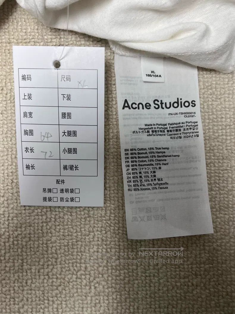 Acne Studios Acne Studios Slogan logo long-sleeve Size US XL / EU 56 / 4 - 5 Thumbnail