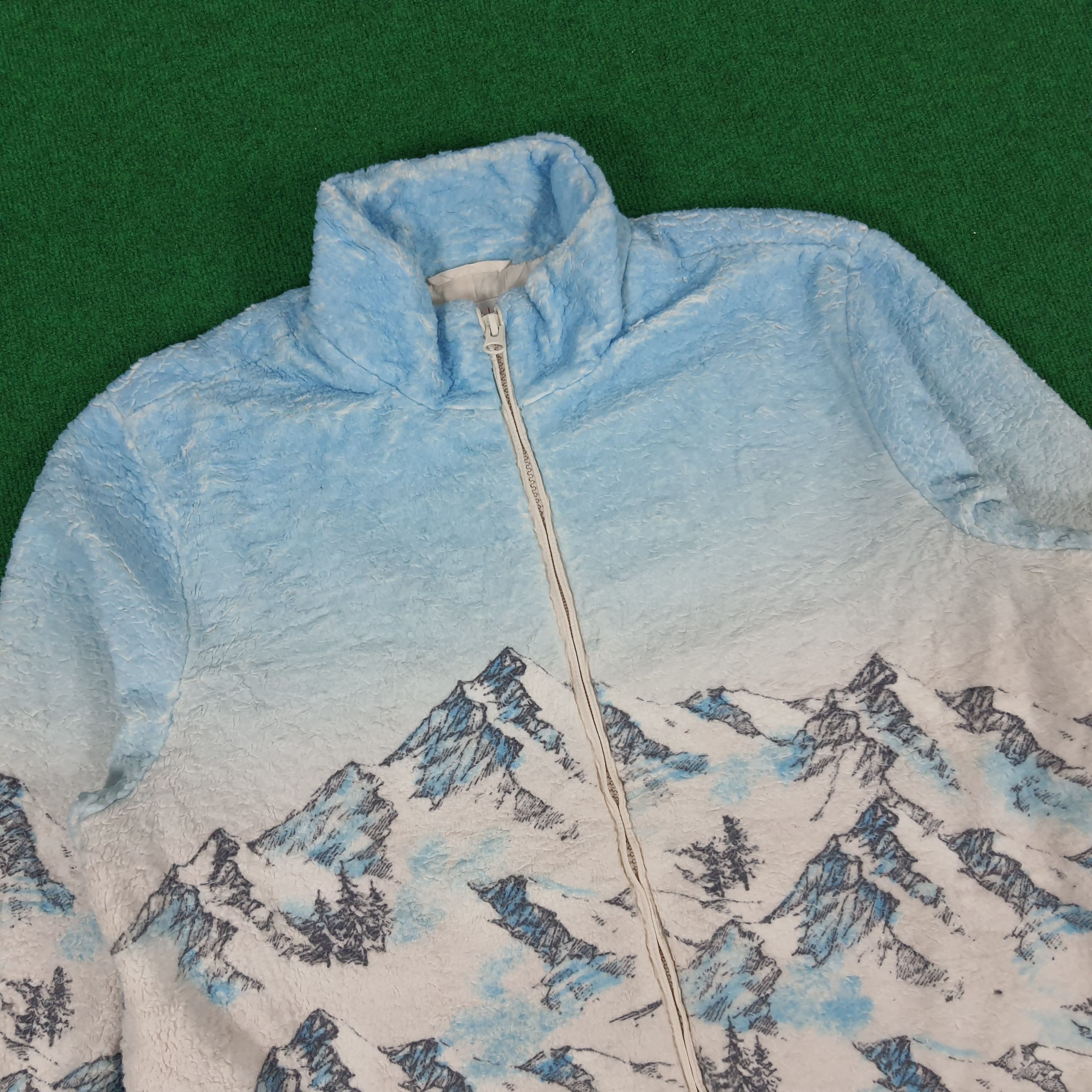 Guess × Vintage Vintage GUESS Original Art Winter Fleece Jacket Size US XL / EU 56 / 4 - 4 Thumbnail