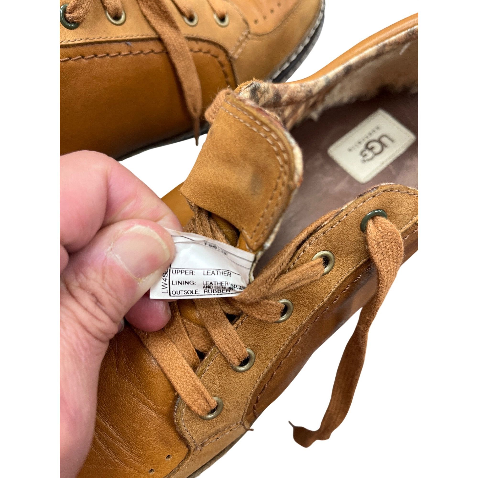 Ugg UGG Australia mens brown leather oxford sneaker hybrid shoes Size US 11 / EU 44 - 7 Thumbnail
