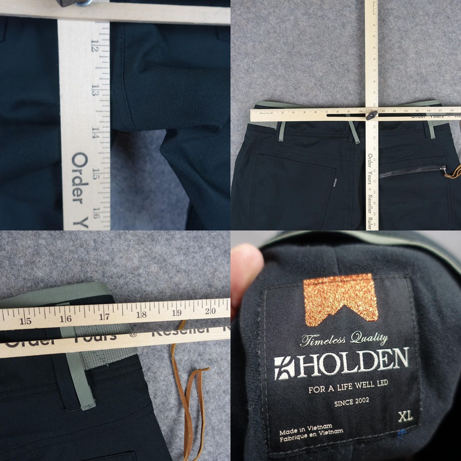 Vintage Holden Snow Pants Mens XL Black Waterproof Adjustable Waist Pockets Winter Ski Pants Mens XL Black Waterproof Adjustable Waist Pockets Winter Size US 36 / EU 52 - 11 Thumbnail