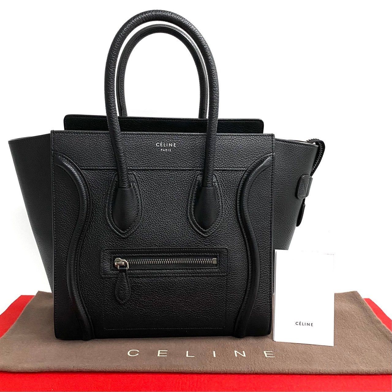 Celine Celine Handbag Black Leather Size ONE SIZE - 1 Thumbnail