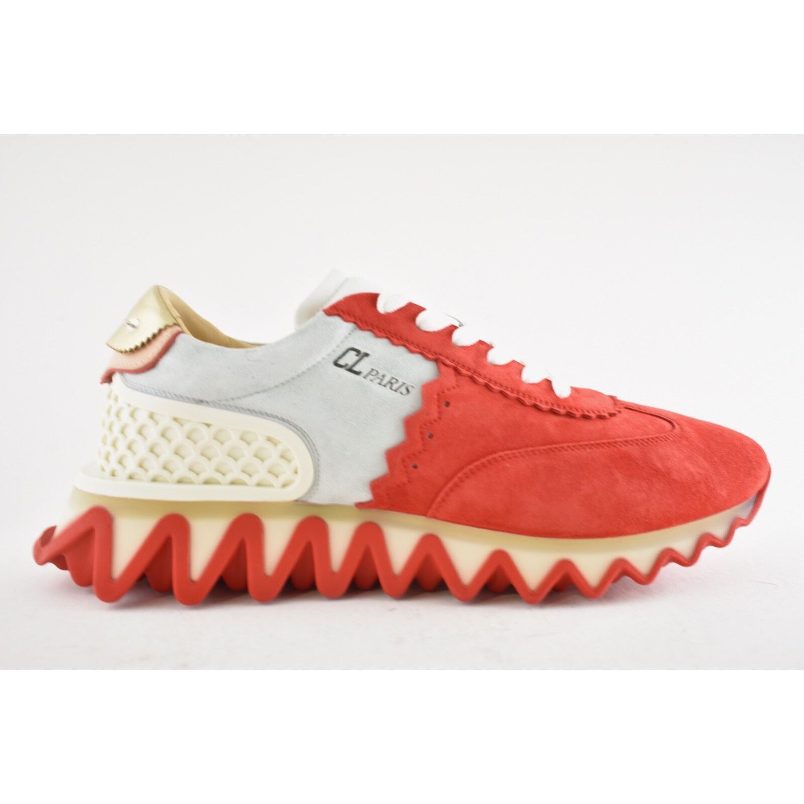 Christian Louboutin Christian Louboutin Mens Loubishark Flat Red Suede Size US 9 / EU 42 - 2 Thumbnail